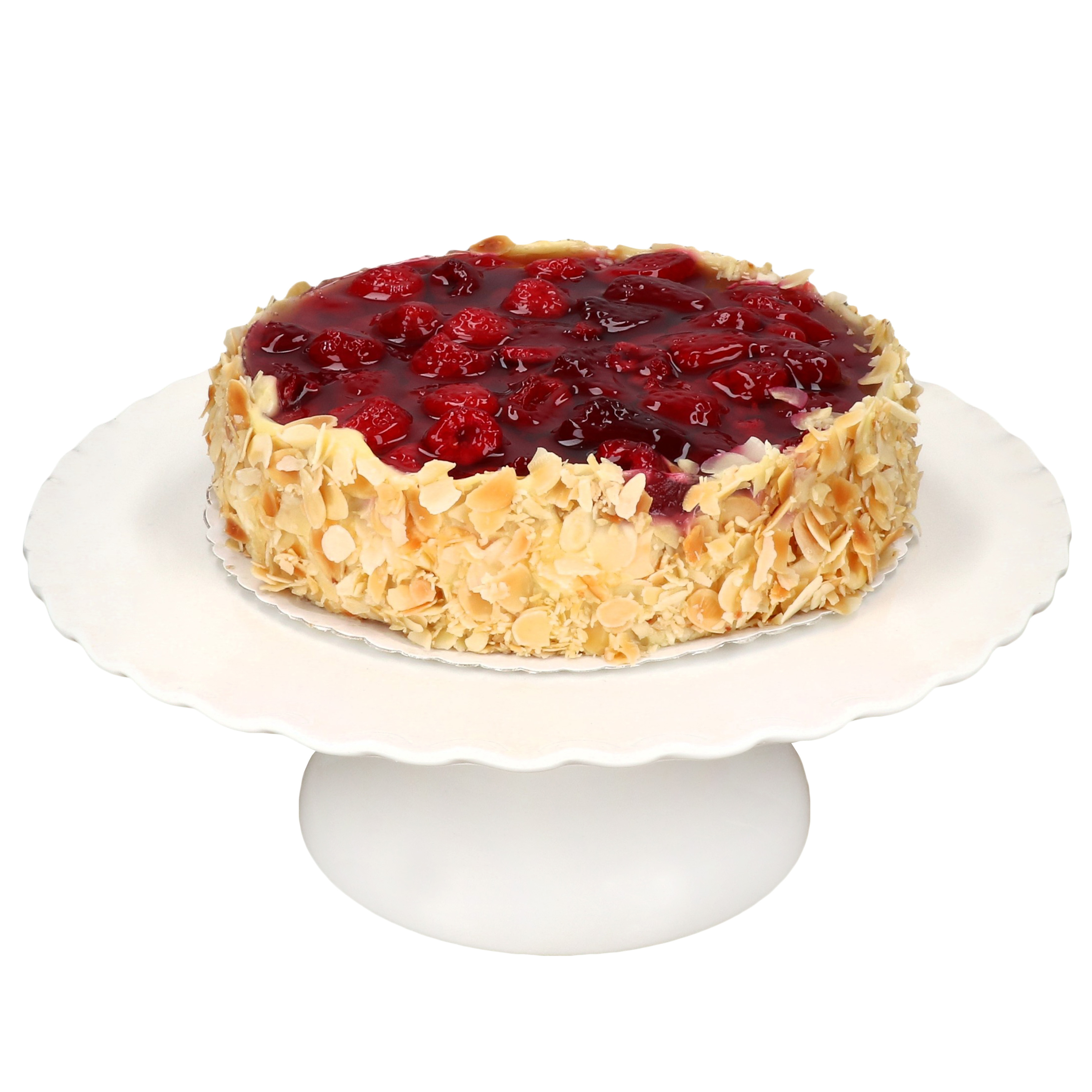 Cake Plate With Stand, Cream White, Ø30cm Cake Stand
