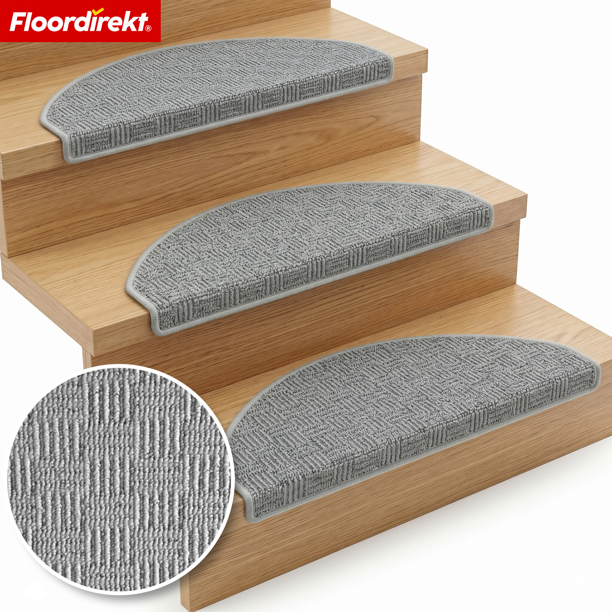 TEMU Tapis de marche Floordirekt Monaco – Antidérapant, Semi-Circulaire, en Polypropylène, Durable, Insonorisant et Facile à Nettoyer