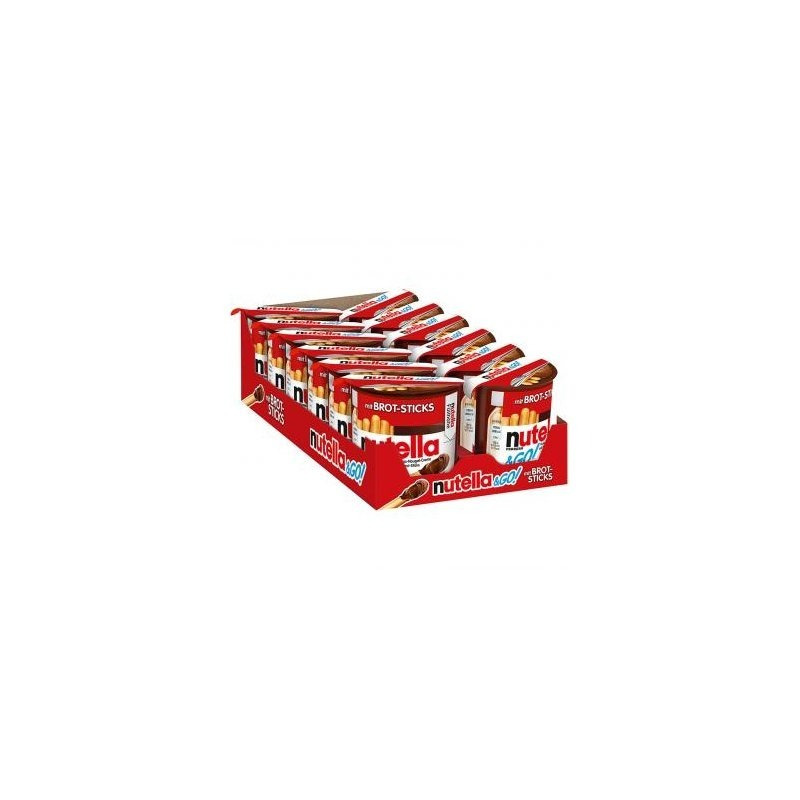 Image of 12 X Ferrero Nutella & Go A 52g Brot Sticks Snack & Nuss Nougat Creme