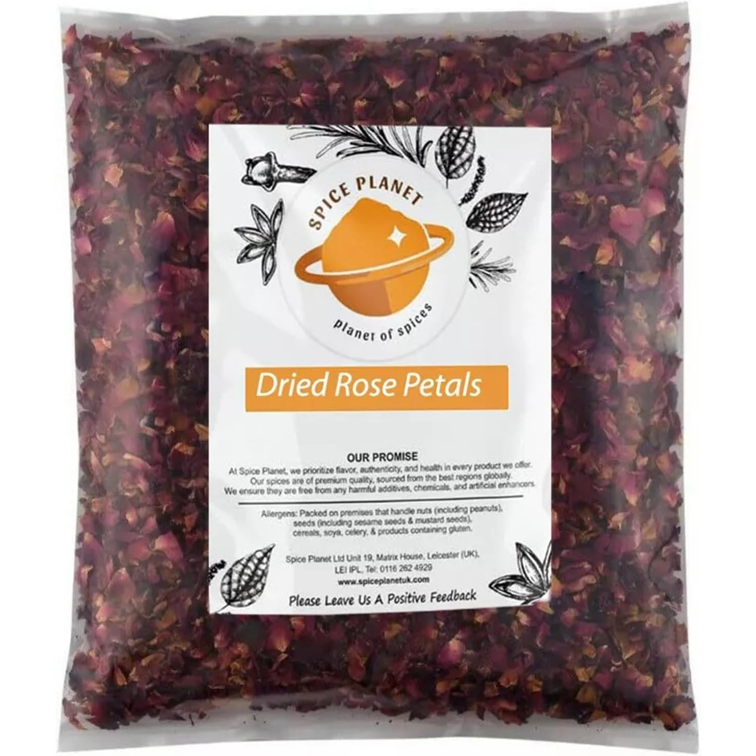 rose petals dried edible for wedding confetti celebrations   by spice planet