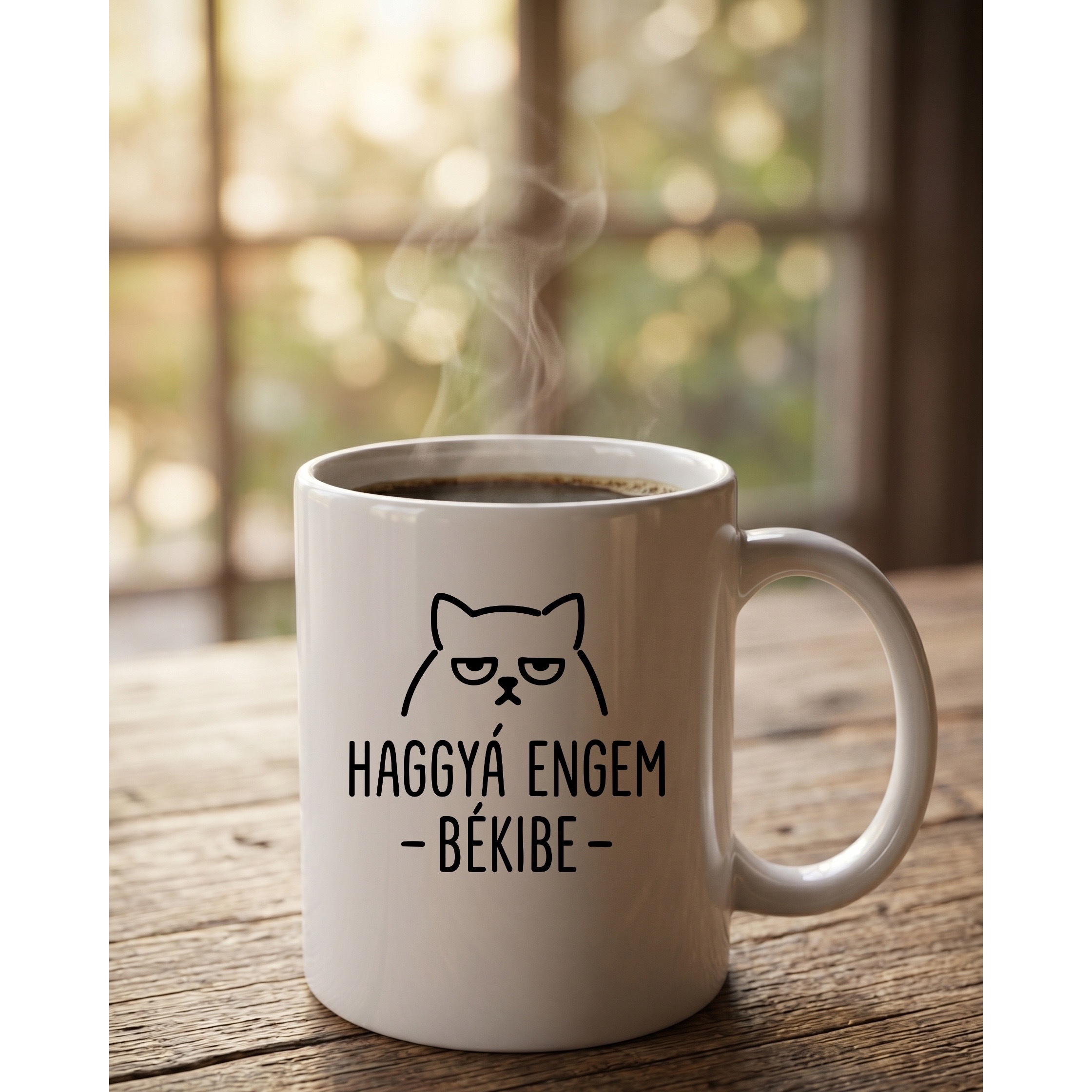1 Db 330 Ml Funny Coffee Mug With Hungarian - Alone, Ceramic Office Mug, Funny/humorous Gift For Colleague, Coworker,…: retailer-supplied image