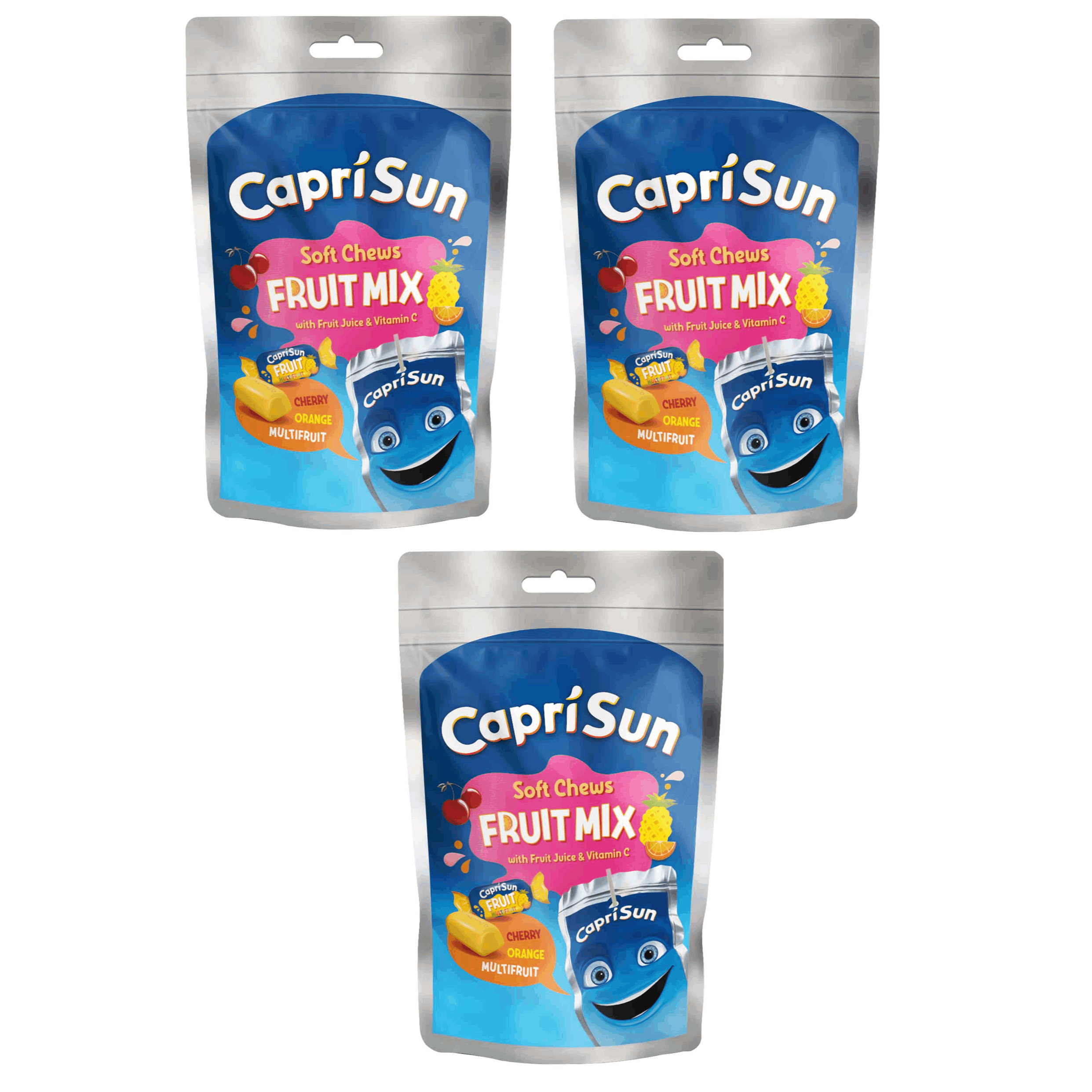 Capri Sun Soft Chews Fruit Mix - Fruit Gum Bonbons 3x147g
