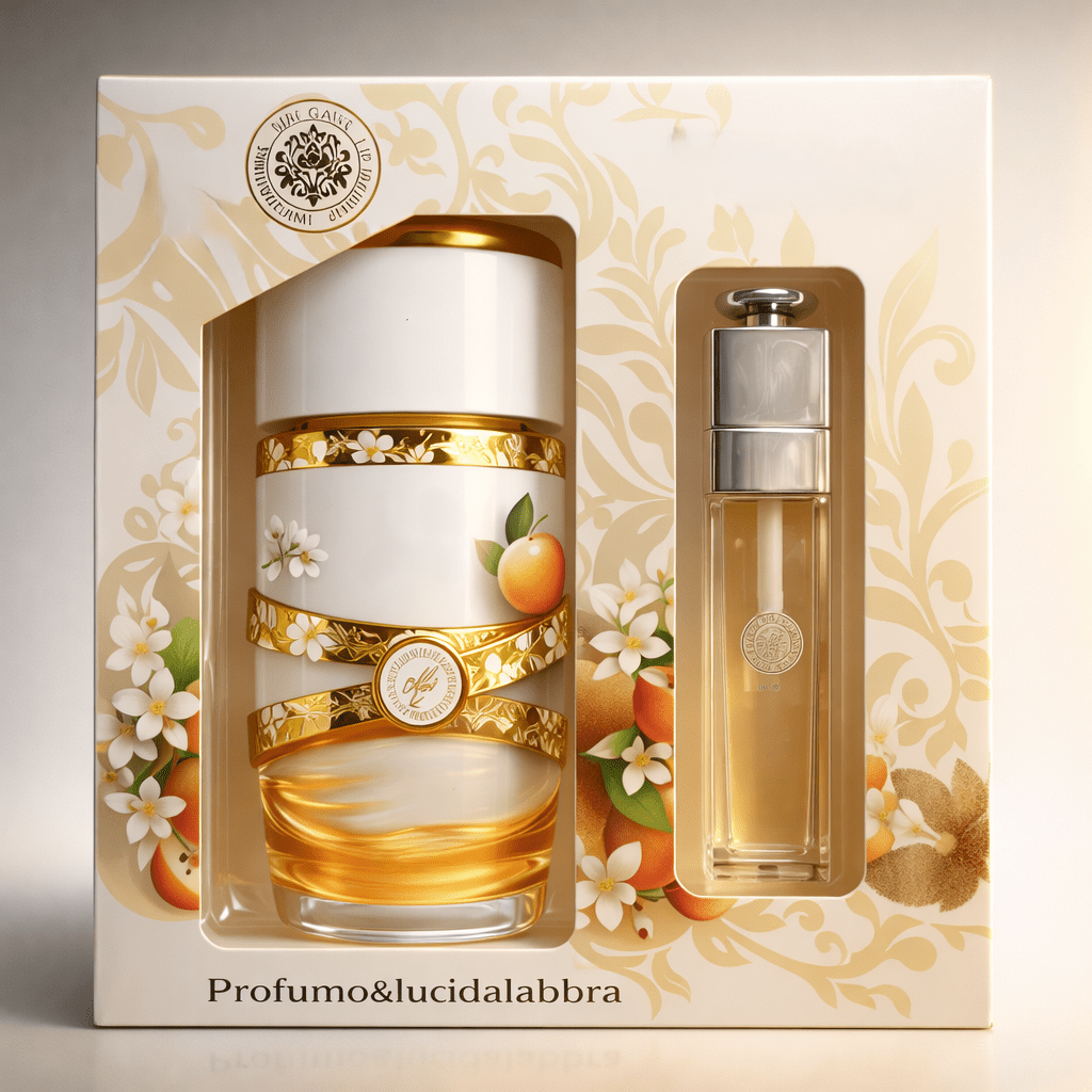 E-shop Gourmand Jasmin Pfirsich Vanille Damenparfüm + Elegantes Lipgloss-Set 30ml/4ml