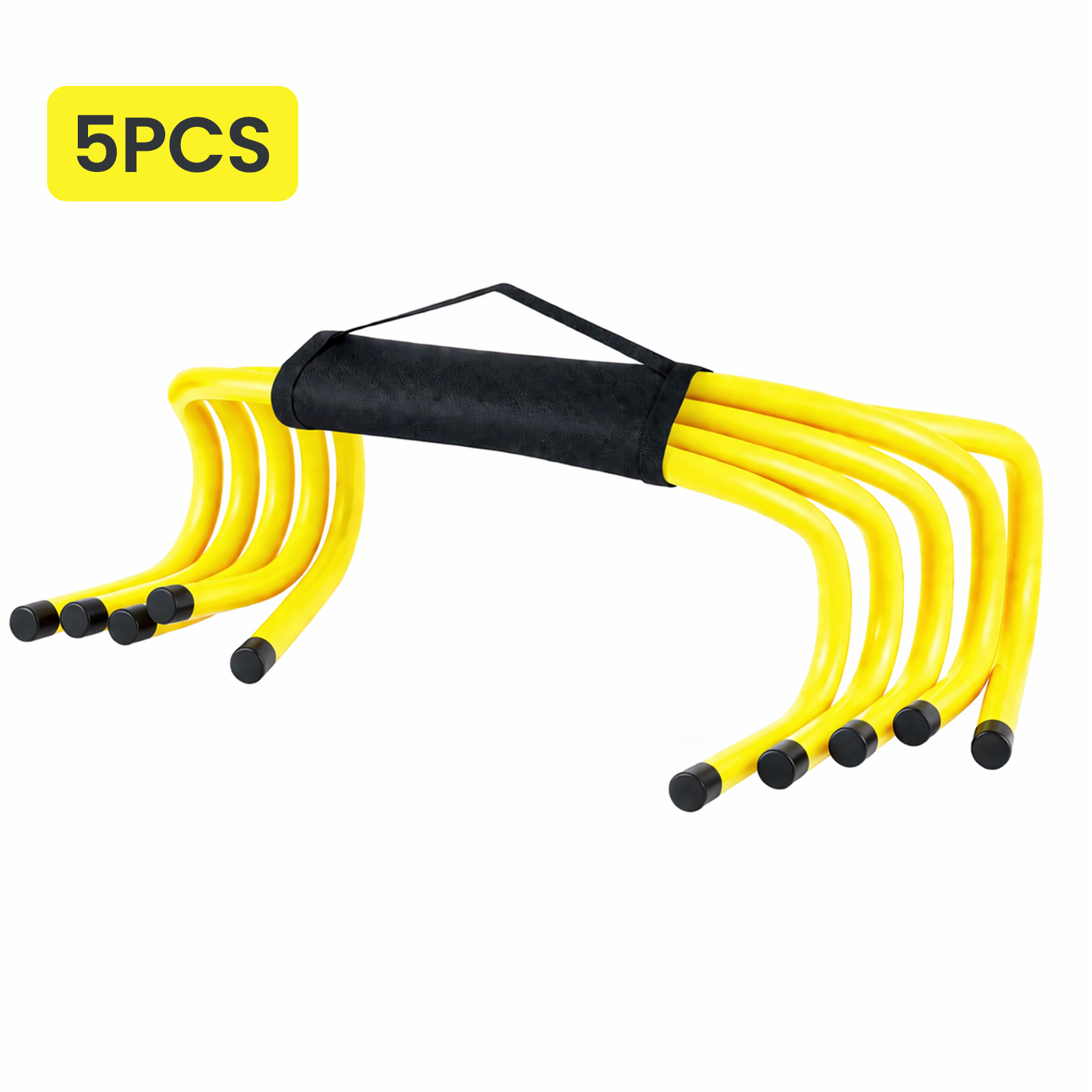 TEMU 5pcs Soccer Training Fixed Hurdle Barrier Set, Agility And Obstacle Training Hurdles For Soccer And Basketball, Sports Training Equipment For
