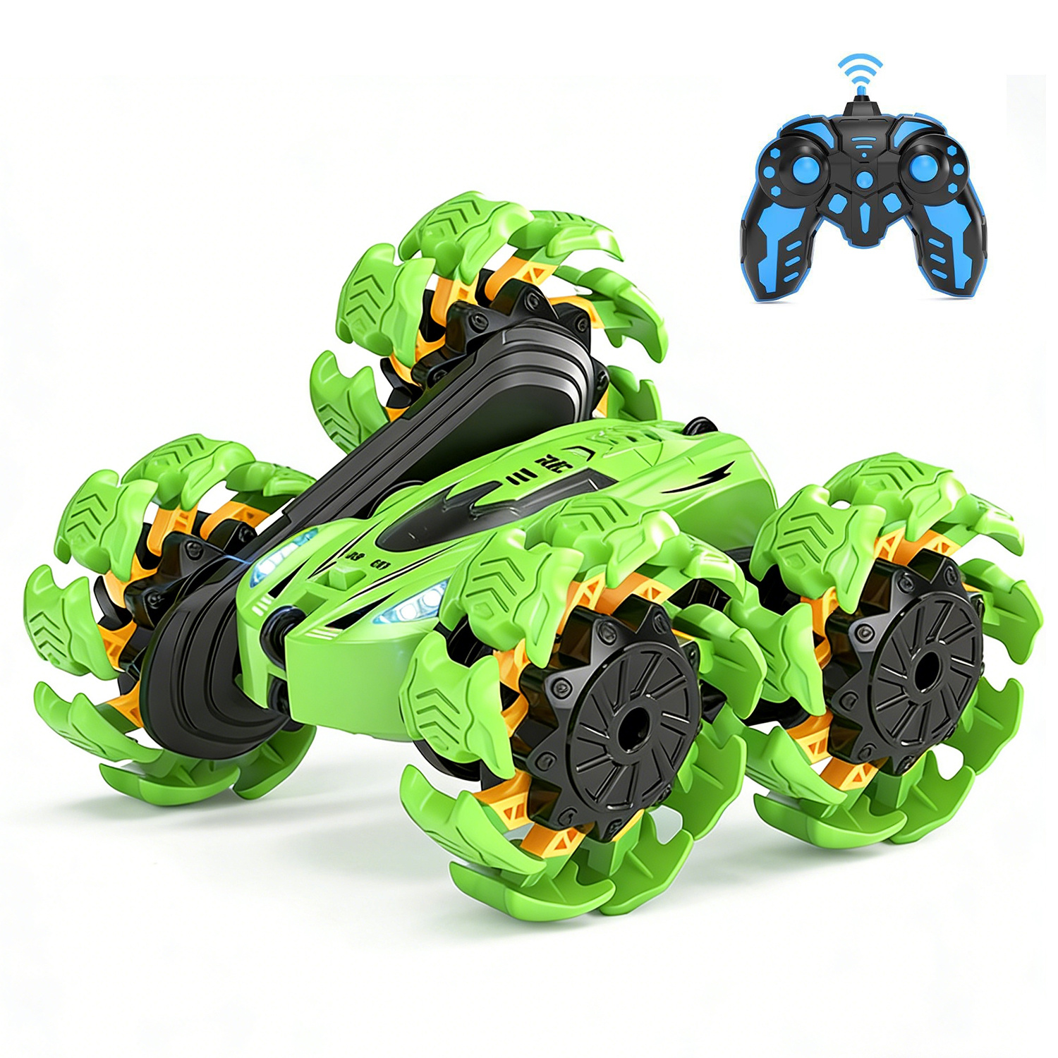 E-shop Remote Control Auto, Grün RC 4WD Hochgeschwindigkeits-Geländewagen für Jungen ab 3 Jahren Spielzeug