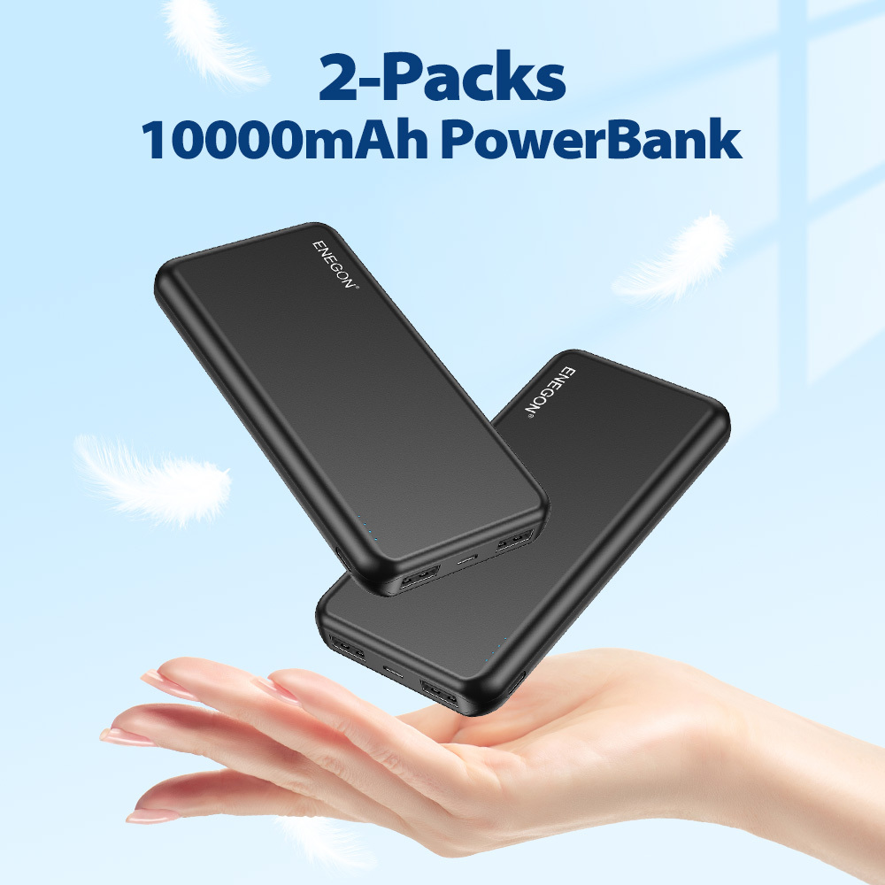 E-shop ENEGON 10000mAh Tragbarer Akku für beheizte Weste, Jacke, Hoodie, Hose, Stadionsitze, Stuhl, 5V 2.4A Batteriepack für USB-beheizte Kleidung,