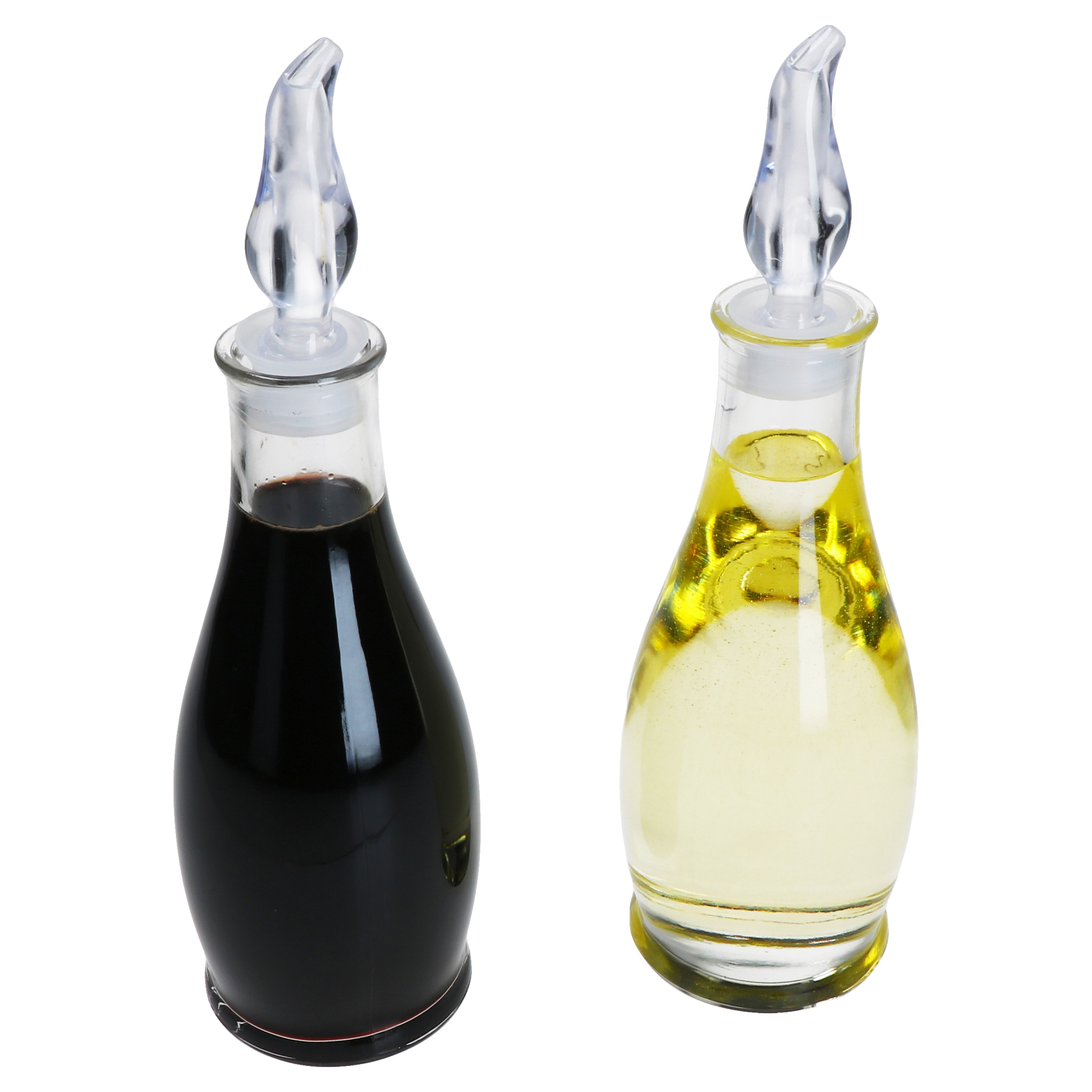 Vinegar- & Oil-bottles 300ml Dressing-dispenser Made Of Glass With Pourer