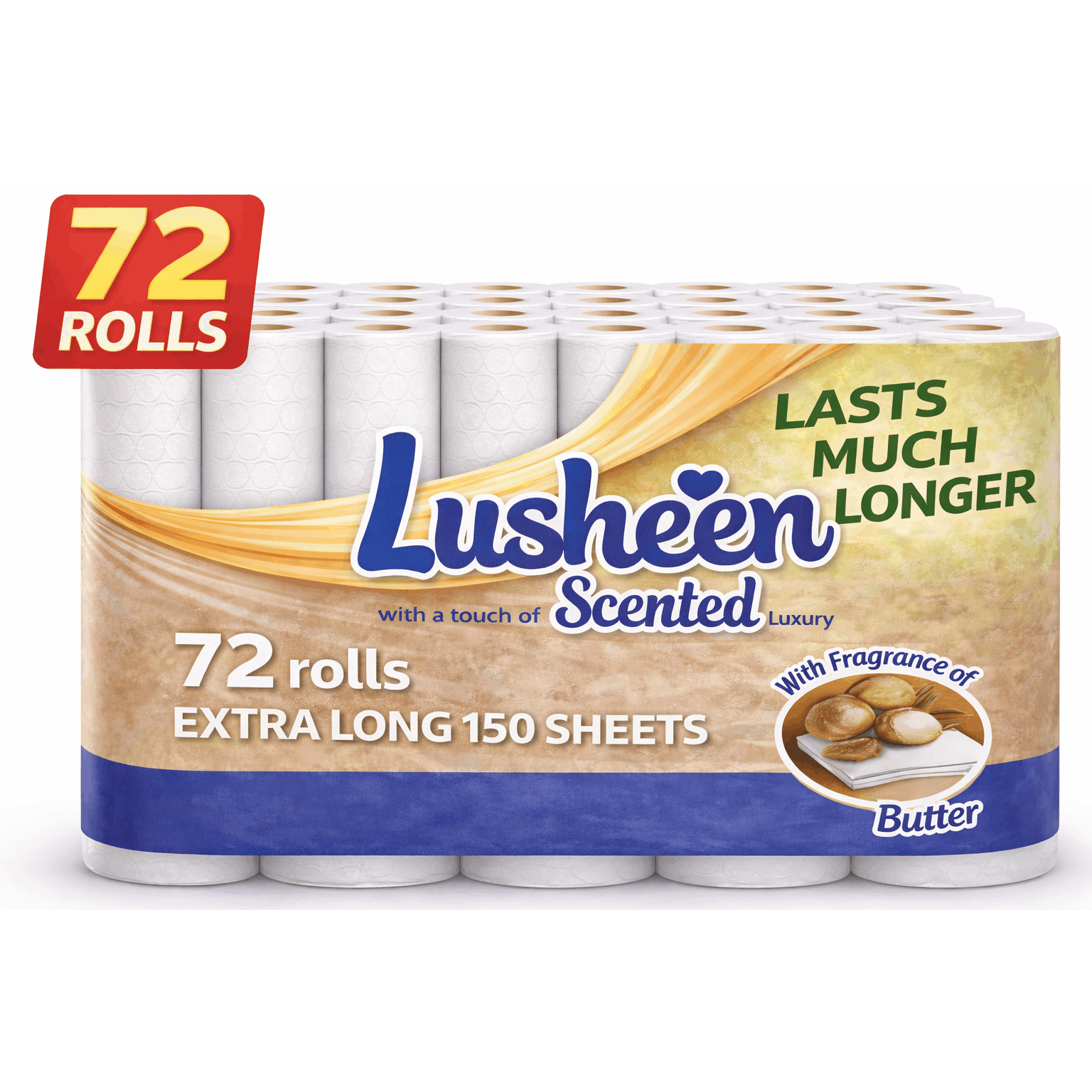 TEMU 72 Rolls Toilet Paper – Bulk Pack – 3 Ply – Extra Long 150 Sheets – Less Refills Family Size