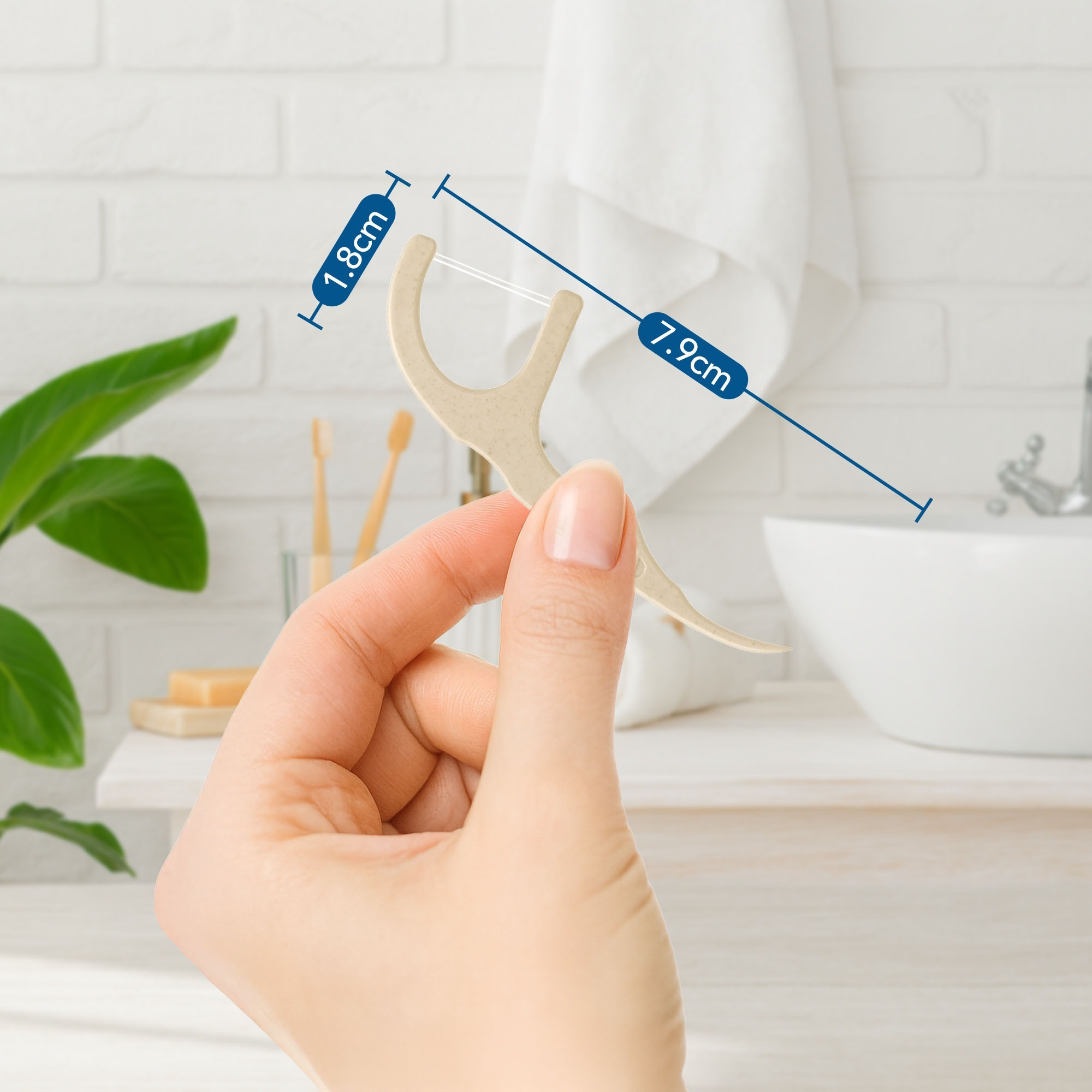 80 Pack Dental Floss Sticks for Oral Care