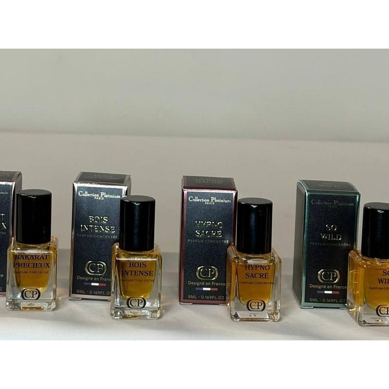 Pack 4 Perfume 5ml - Paris Collection - Precious / Wood / Hypnosis / - Concentrated Perfume Travel Format