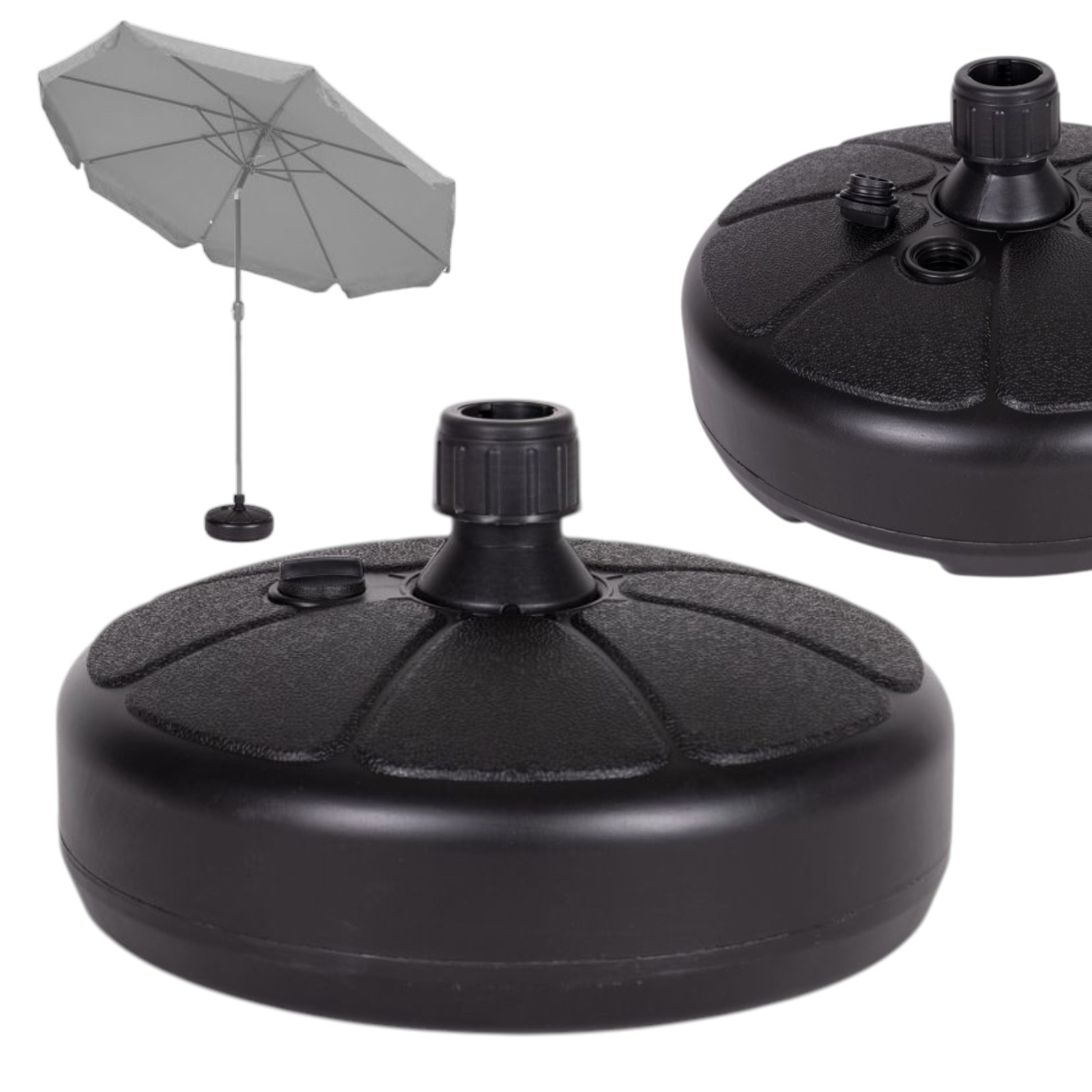 Base Stand For Umbrella Weight, Fillable With Water, 13l, For Garden, Terrace, Balcony