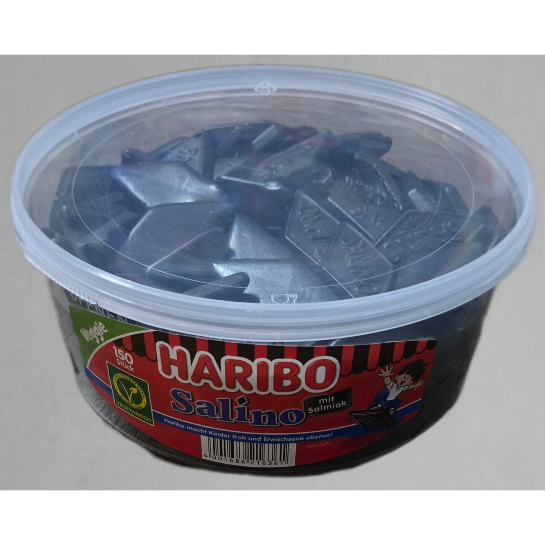 Image of Haribo Salino Veggie 150 Pieces, 1200g