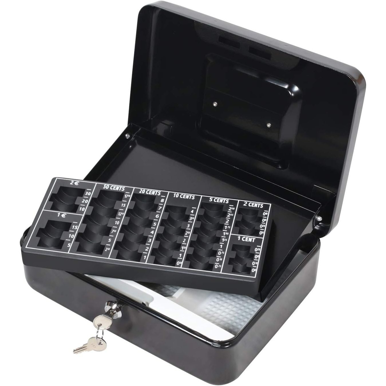 E-shop Geldkassette mit EURO-Münzschale 25 x 18 x 9 cm