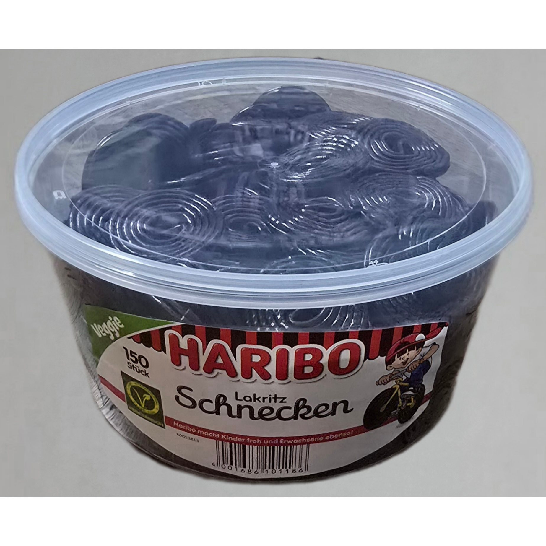 Image of Haribo - Licorice Snails - 150 Pieces - 1.5kg