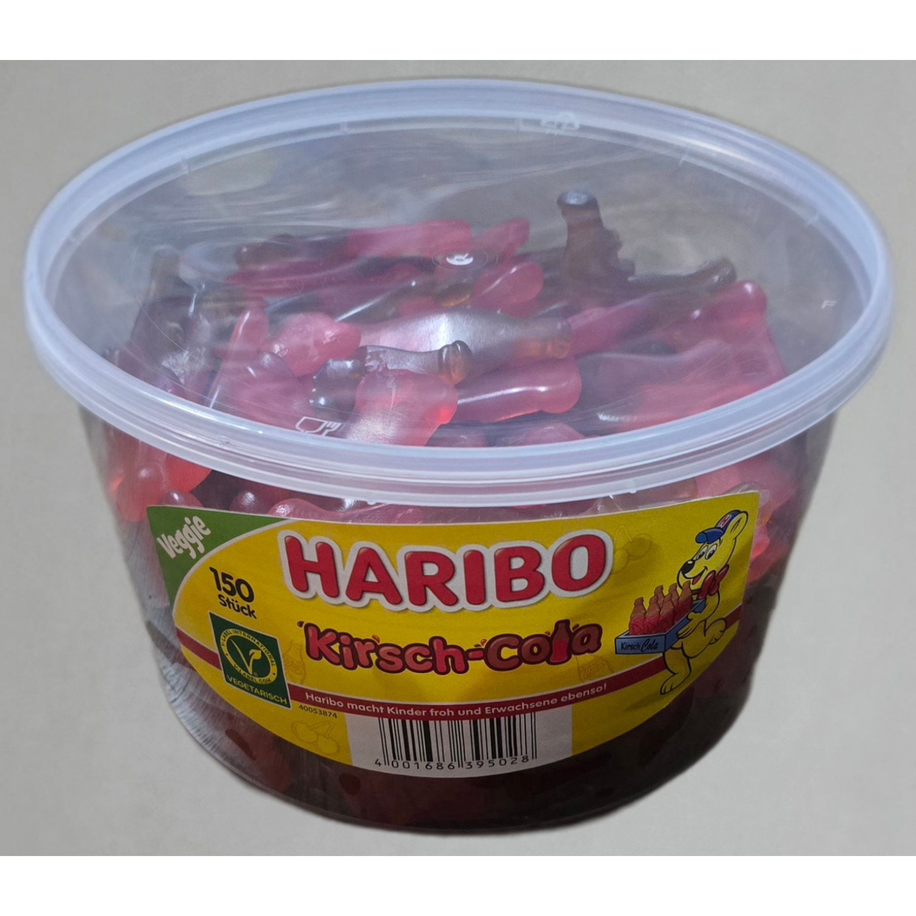 Haribo Cherry Cola, 150 Pieces, 1350g, Veggie, No Artificial Colors