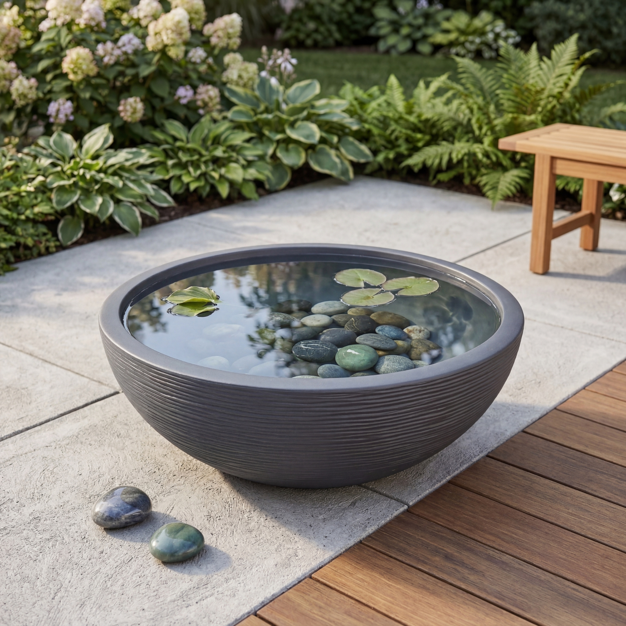 E-shop Pflanzschale XL 59 x 21 cm Wasserschale Blumenschale Miniteich