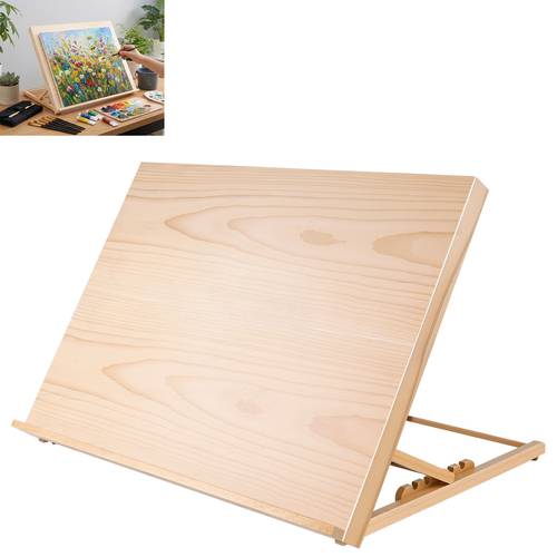 a2 a3 desktop easel foldable height adjustable drawing table stand wood easel drawing board set for sketching and oil painting