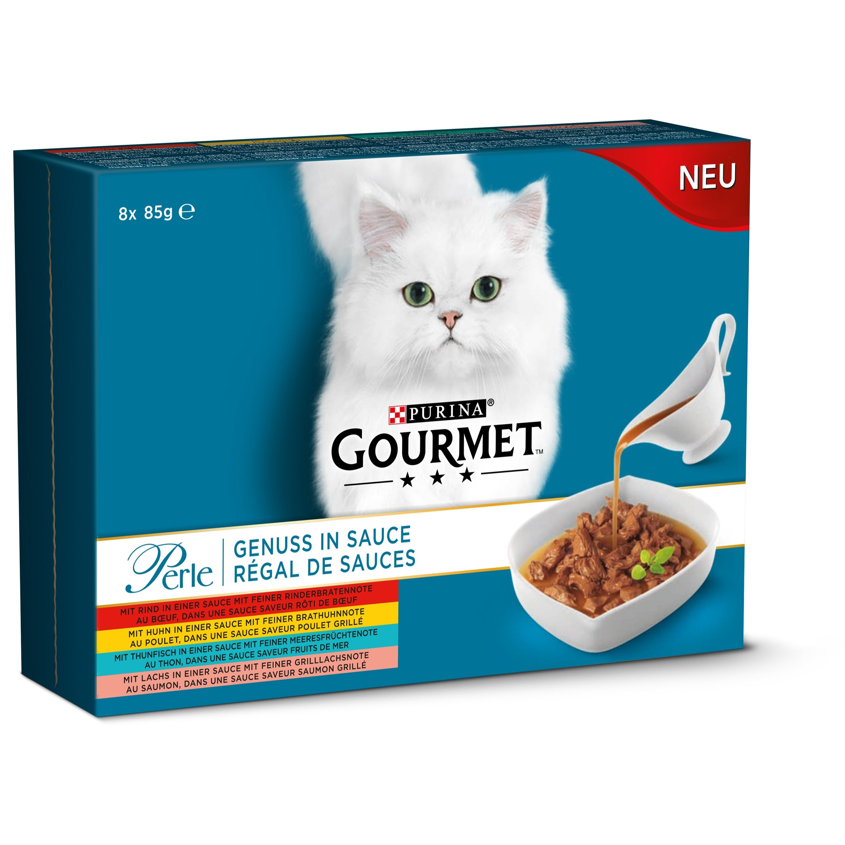 Gourmet Pearl In Wet Cat Food Sauce, Assorted Mix