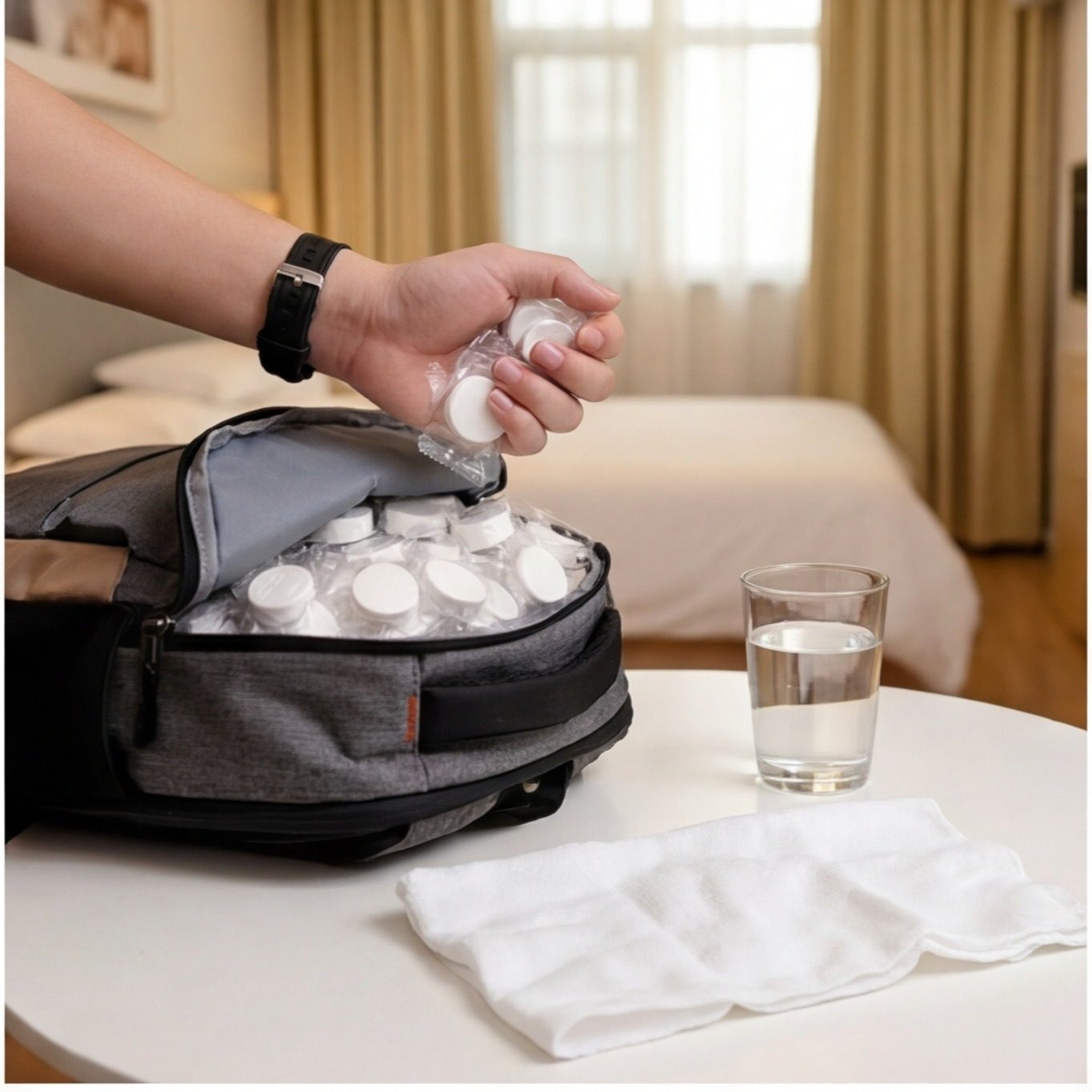 Compressed Towels 200pcs, Portable Travel Towels For Hotel Vacation, 200-pack Disposable Towels Compact, Practical Compression Towels For Party Decoration.