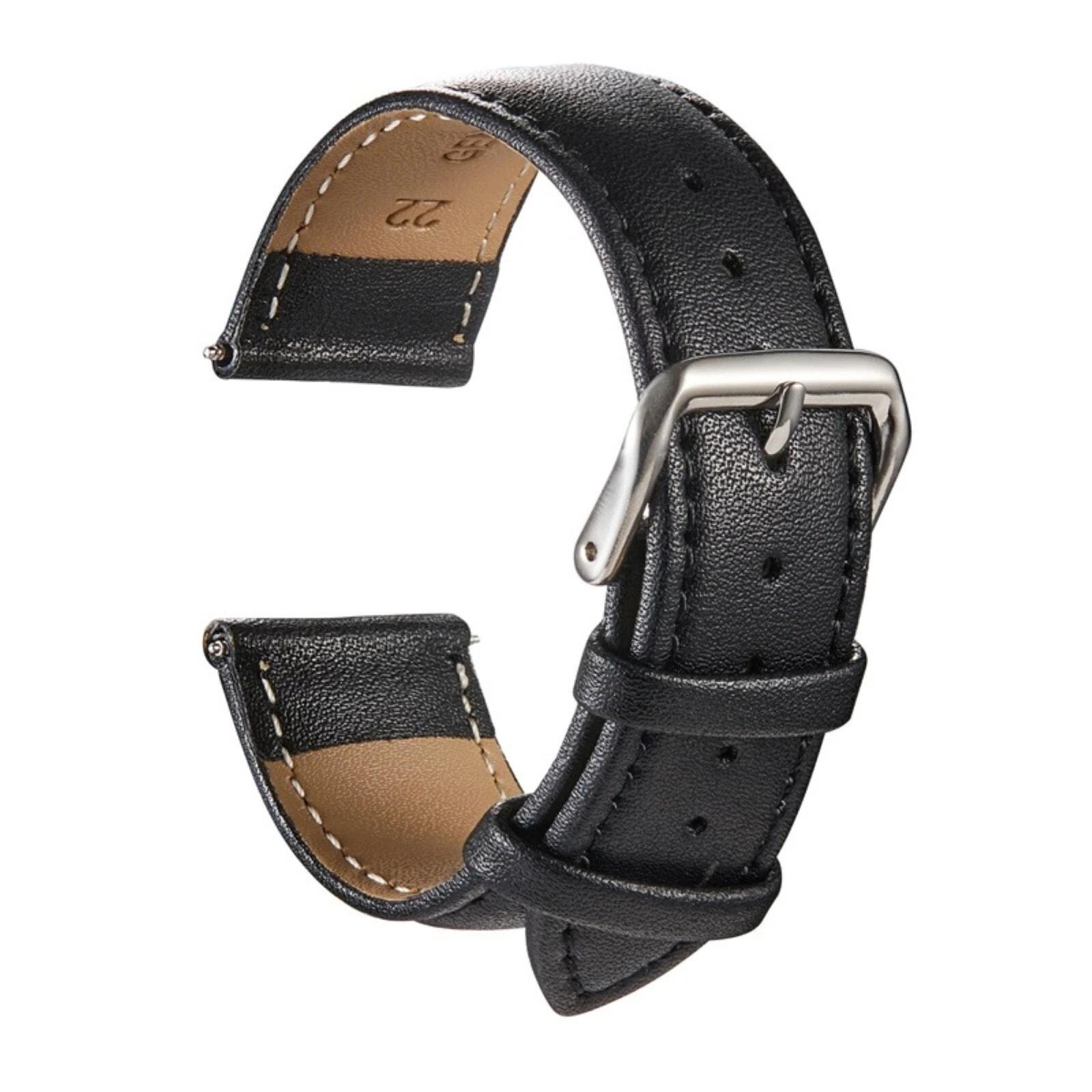Genuine Leather Watch Strap Replacement Leather Strap Basic Leather 16 18 20 22 24
