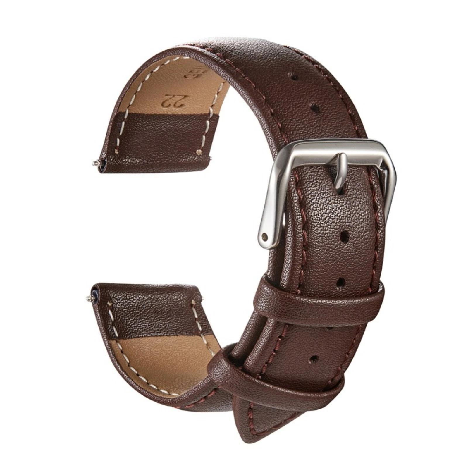 Genuine Leather Watch Strap Replacement Leather Strap Basic Leather 16 18 20 22 24