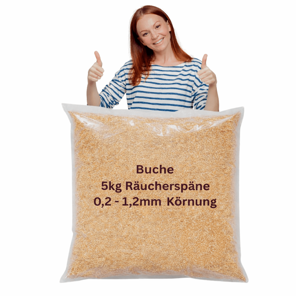 E-shop Räucherspäne - Buche 5kg | 3,39€ / kg | Zum zubereiten von Speisen wie Fisch, Fleisch uvm