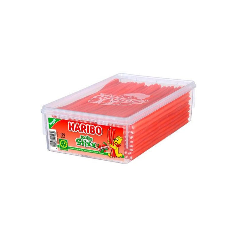 Image of Haribo Balla Stixx Strawberry, 150 Pieces, 1125g
