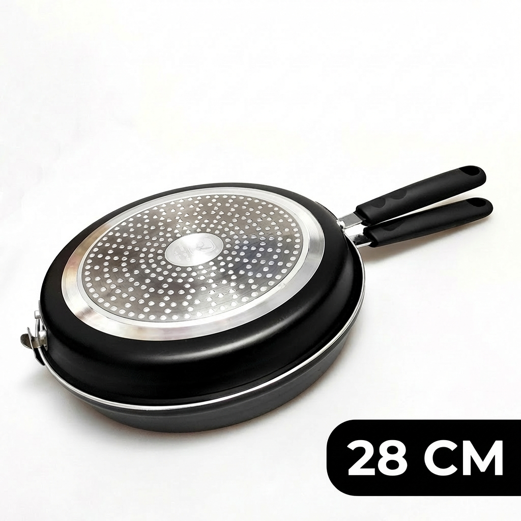 TEMU Sartén Volteadora Ø26-28 cm para Tortilla Española | Antiadherente | para Inducción | Libre de -