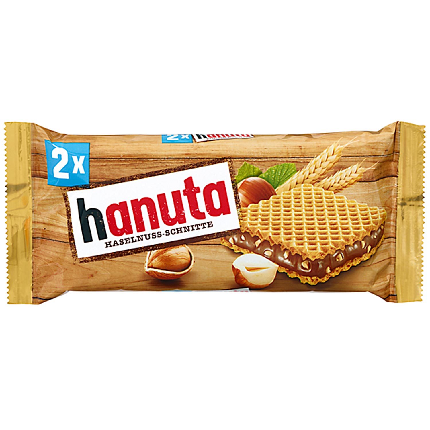 Hanuta Hazelnut Slices With Crispy Wafer 44g