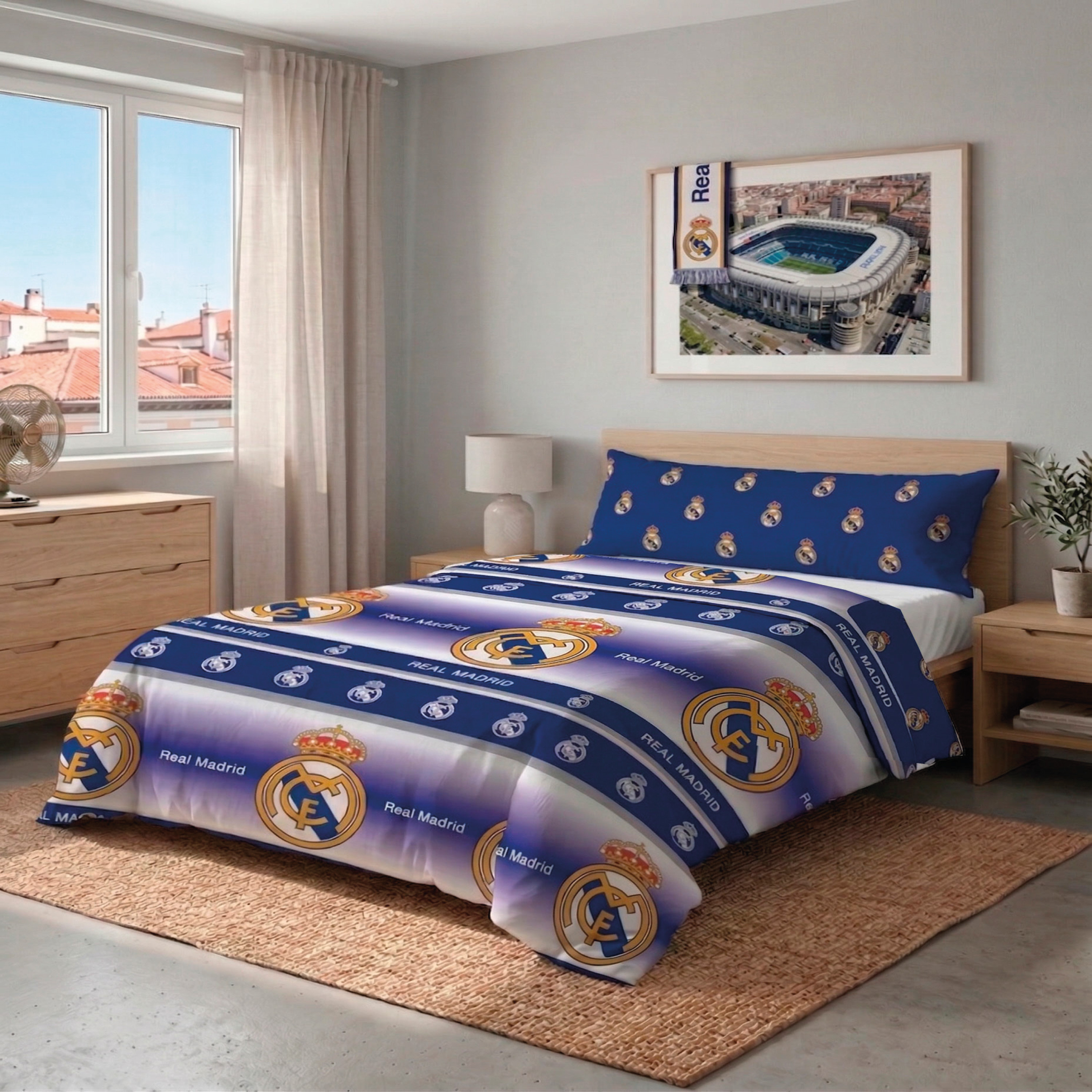 TEMU - Nórdica 2 Piezas 100% Microfibra Oficial 2026 2 Azul – nórdica + almohada (No bajera)