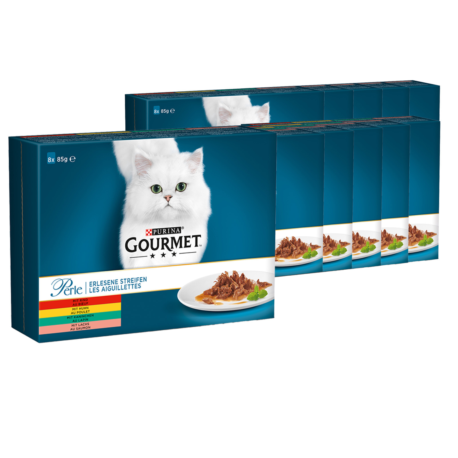 Gourmet Pearl Strips Wet Cat Food, Mix