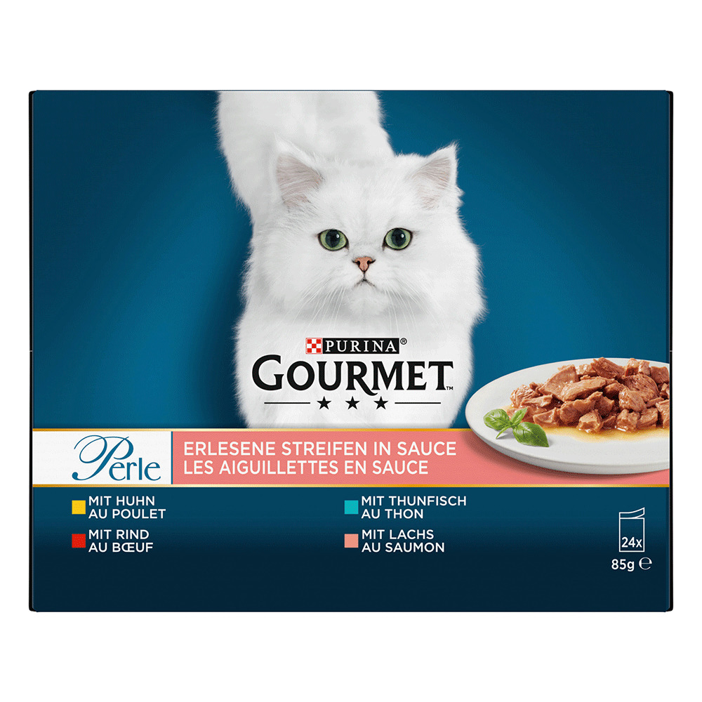 Gourmet Pearl Strips In Sauce (chicken, Beef, Tuna, Salmon)