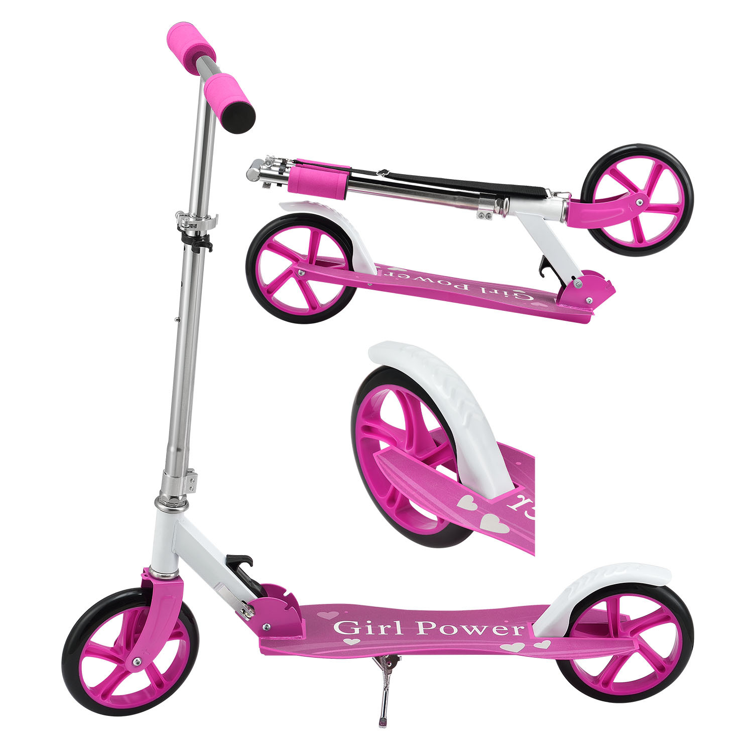E-shop Scooter Big Wheel 205mm Räder & höhenverstellbar - Kinder-Roller ab 3 Jahre - Tretroller bis 100 kg