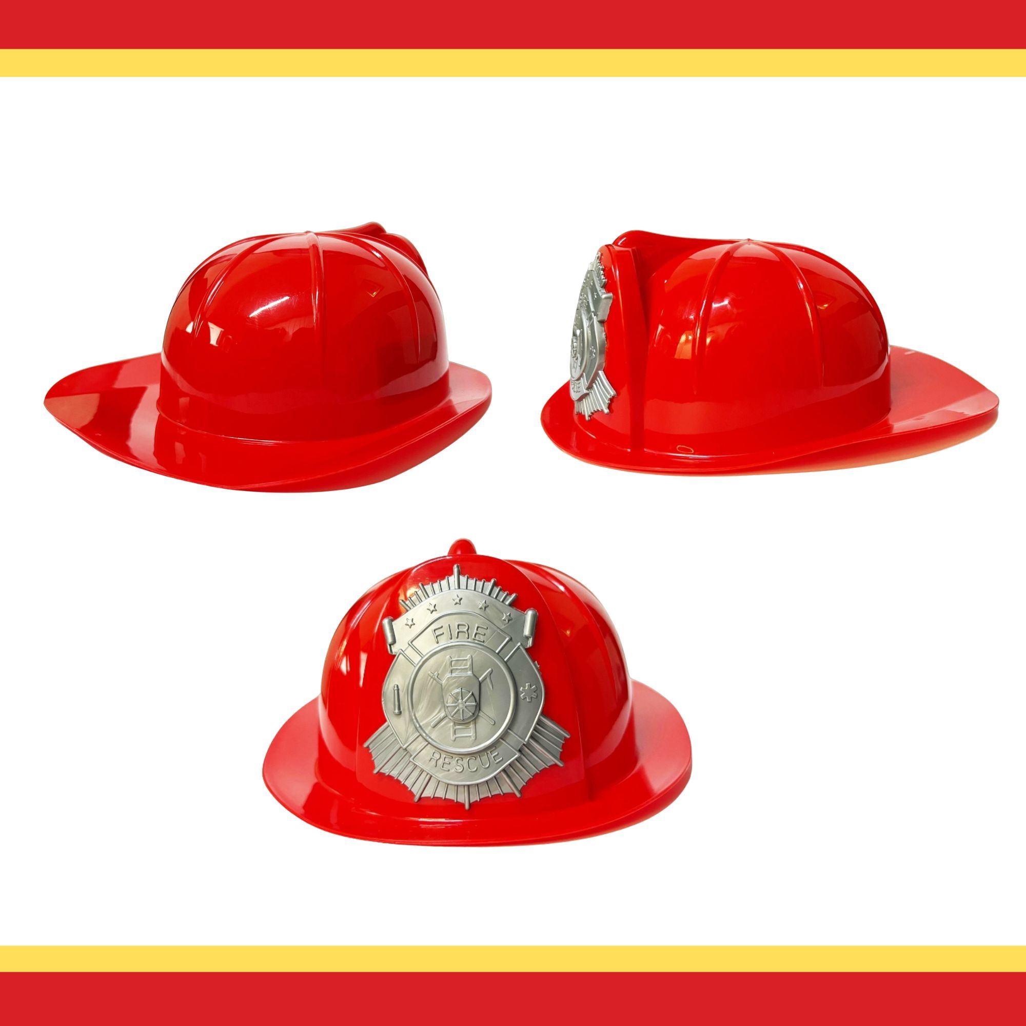 Kids Firefighter Set with Helmet & Inflatable Extinguisher
