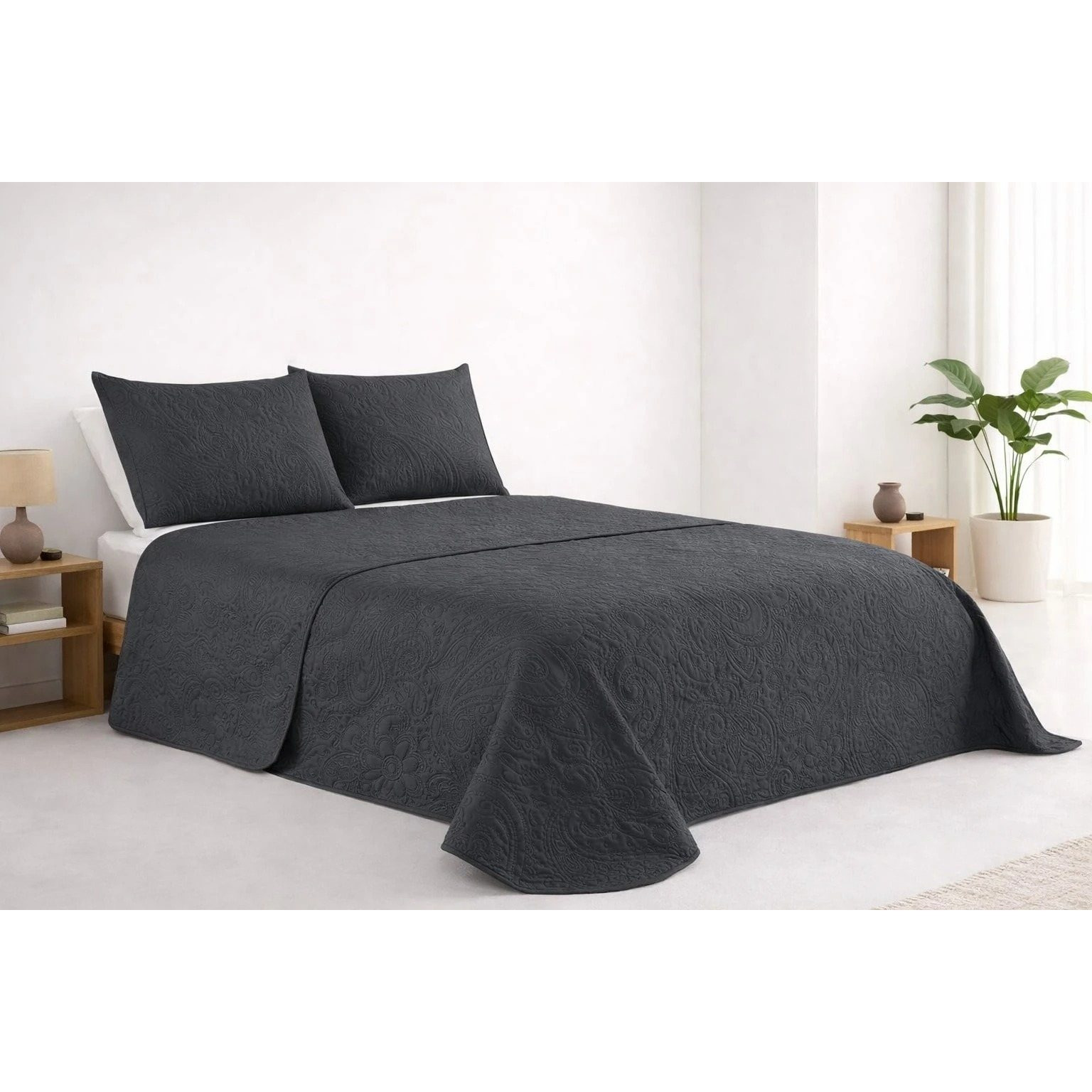 TEMU Colcha para verano y - Colcha para cama inluye 1 o 2 de cojin ,Colcha cubre cama 100% poliester, y transpirable. El diseño de la de cojin puede