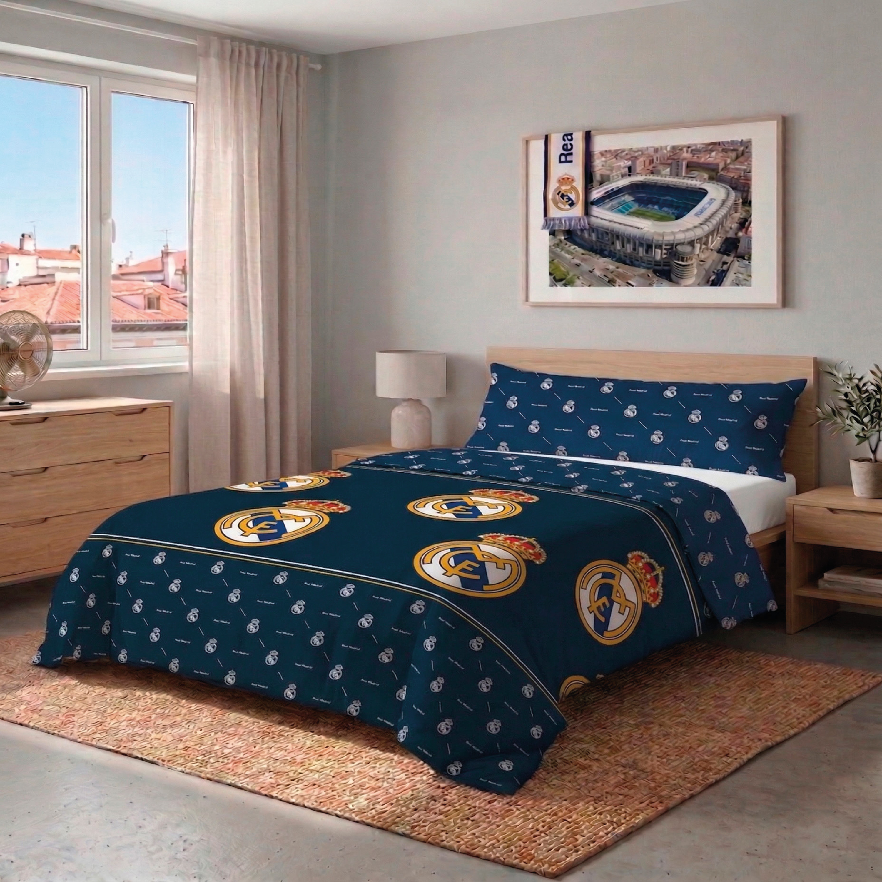 TEMU - Nórdica 2 Piezas 100% Microfibra Oficial 2026 1 Azul – nórdica + almohada (No bajera)