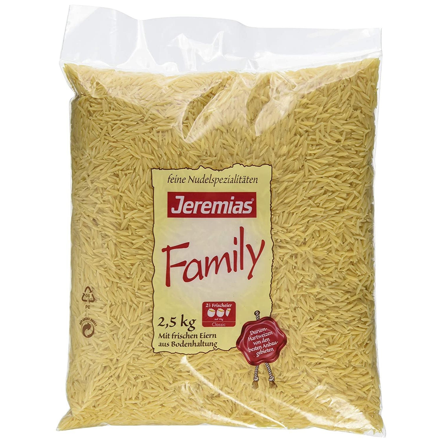 Image of Jeremias Noodle Delight Classic Family Noodles With Fresh Eggs 2500g