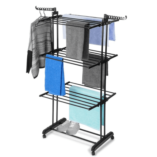 upright foldable black xxl standing clothes dryer for washing clothes