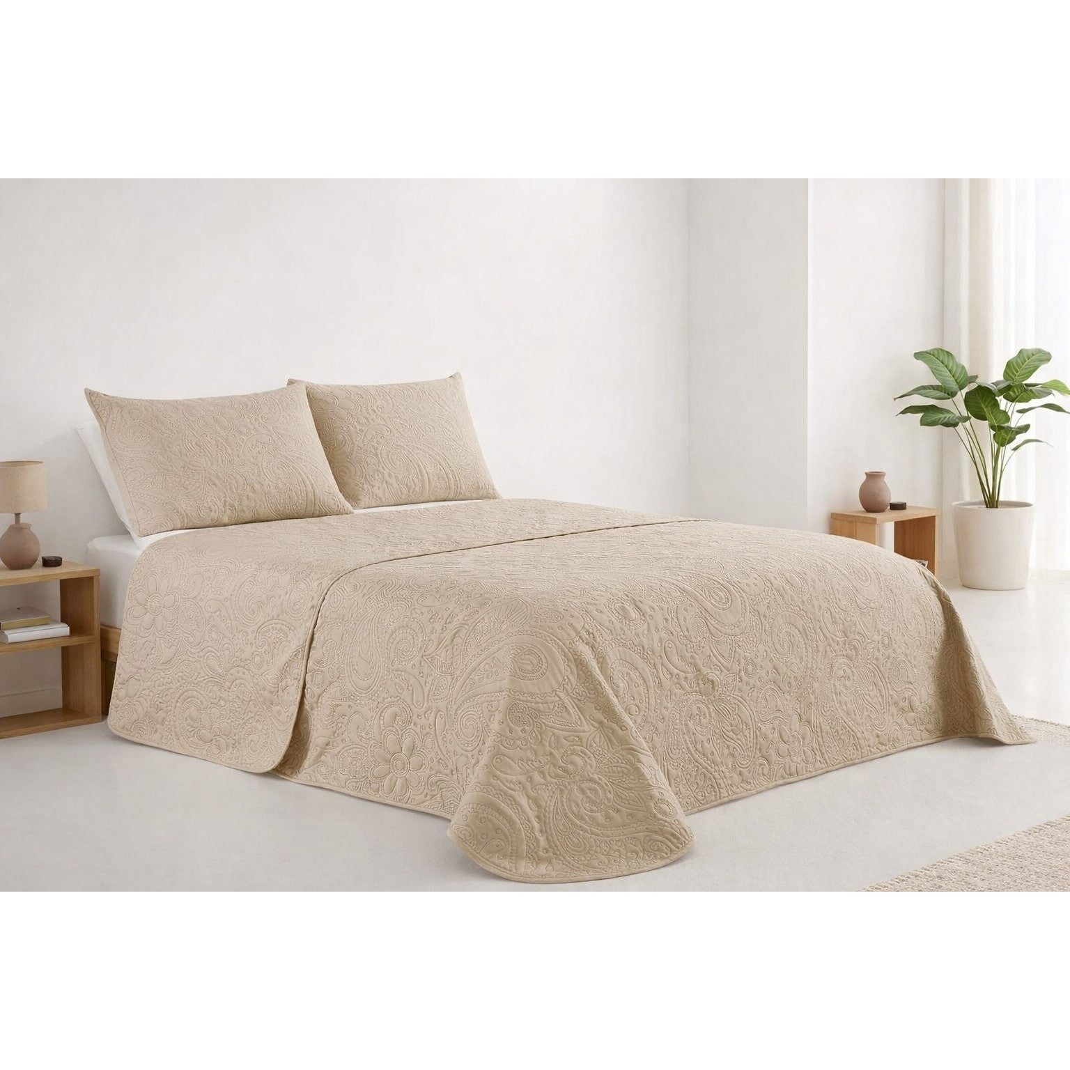 TEMU Colcha para verano y - Colcha para cama inluye 1 o 2 de cojin ,Colcha cubre cama 100% poliester, y transpirable. El diseño de la de cojin puede