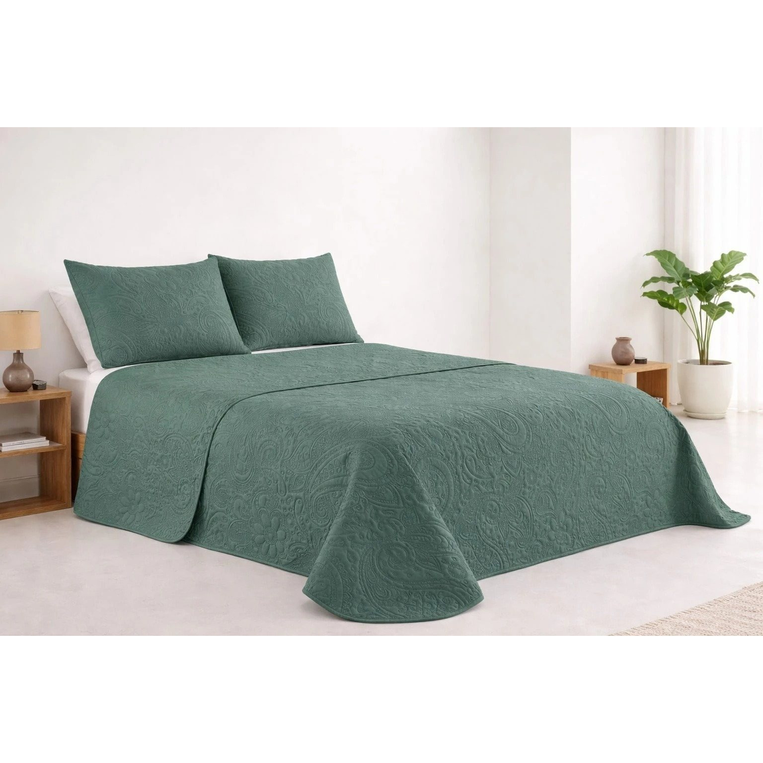 TEMU Colcha para verano y - Colcha para cama inluye 1 o 2 de cojin ,Colcha cubre cama 100% poliester, y transpirable. El diseño de la de cojin puede