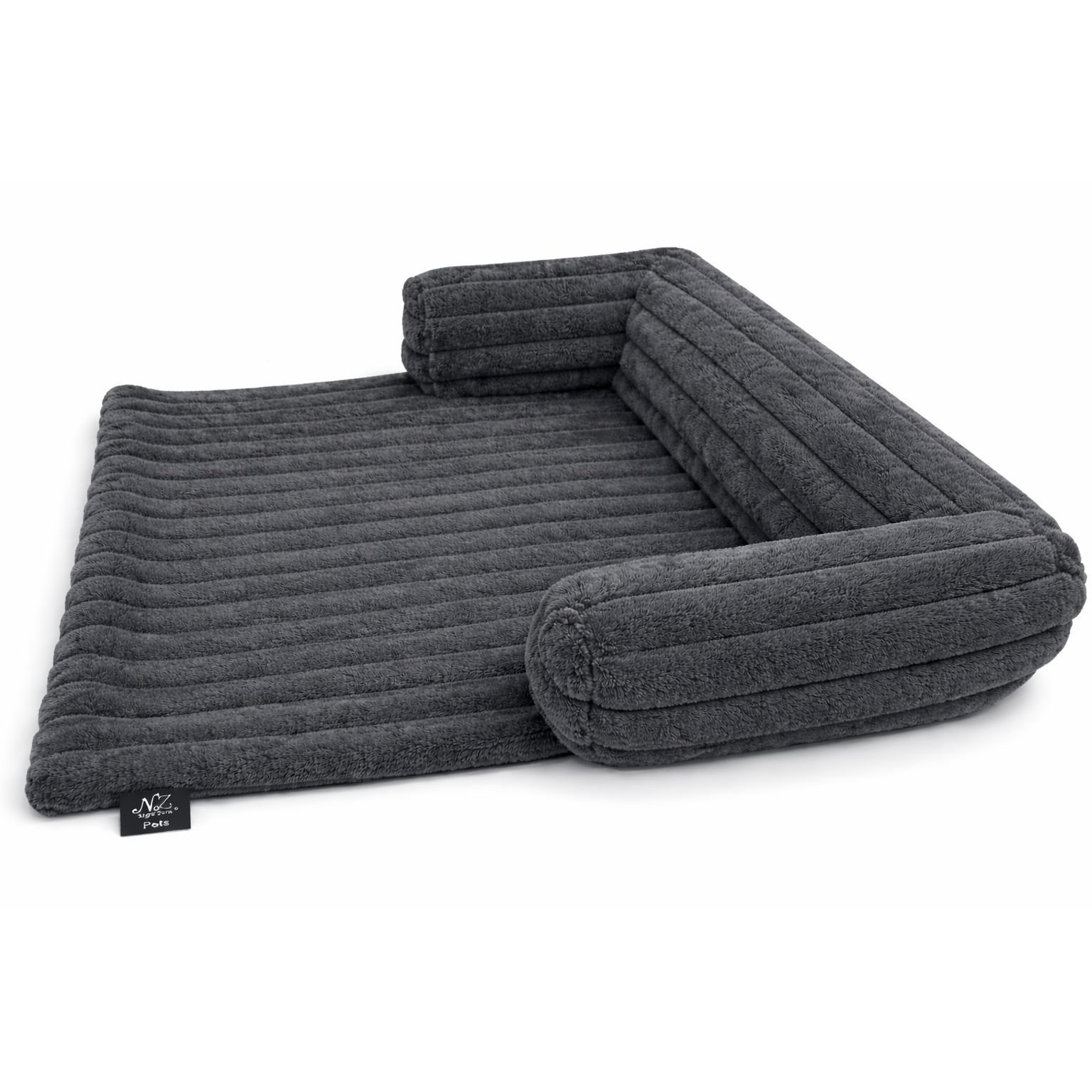 TEMU Cord Ribbed Style Sofa Pet Bed - Washable Dog Bed For Sofa - Super Soft Cat Or Dogs Sofa Bed Pet Bed - Medium | Large Sizes Sofa Bed For Dogs