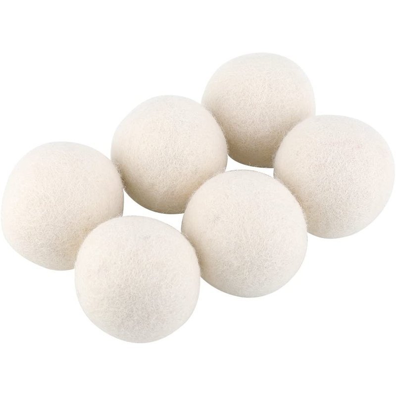 TEMU 6 palline per asciugatrice in lana, ammorbidente naturale, diametro 5 cm