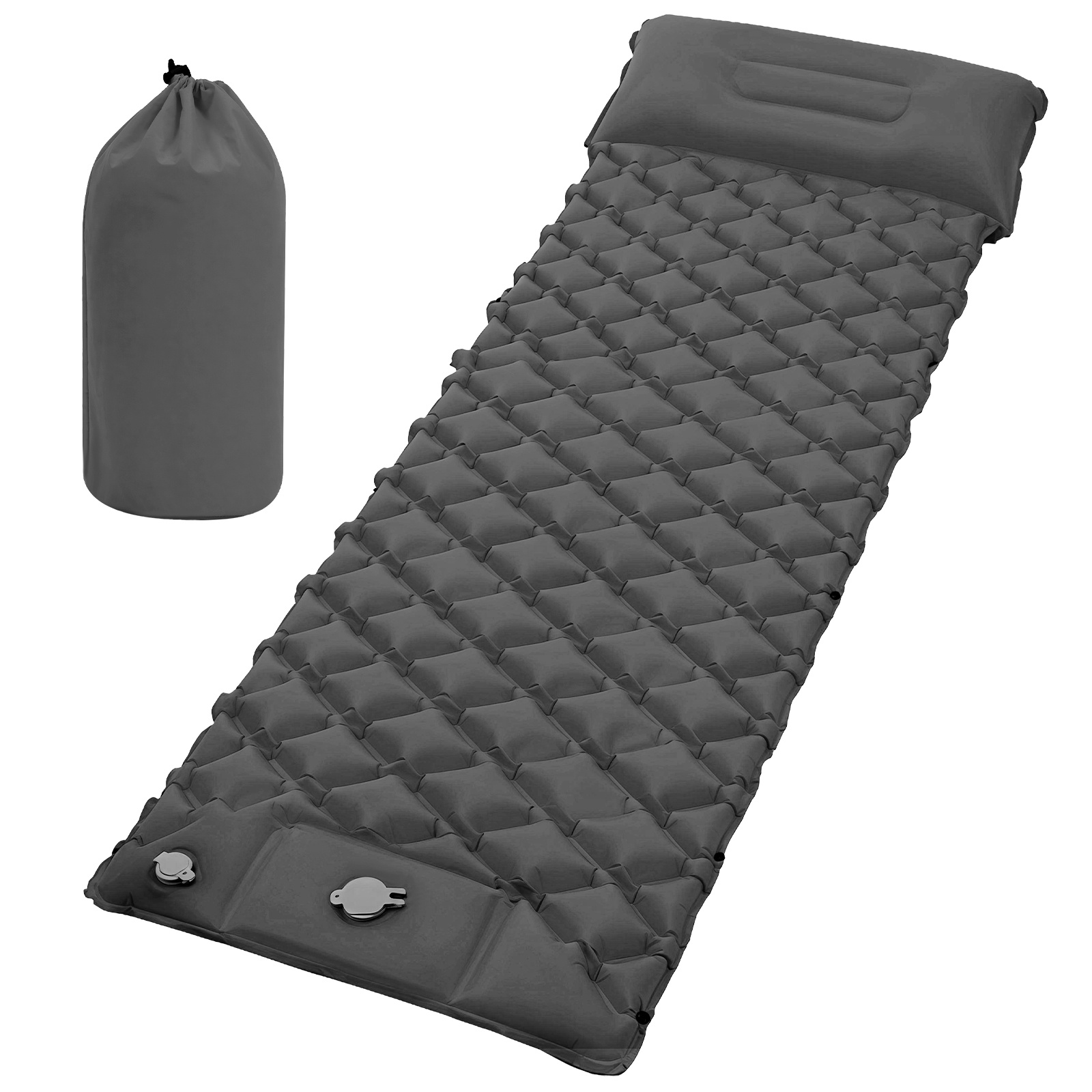 TEMU Single-person Outdoor Inflatable Sleeping Pad With 1-minute Quick Inflation, Essential For Camping, Hiking, And Picnics. Lightweight, Portable,