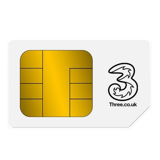 Three Pay As You Go SIM, UK Prepaid Mobile