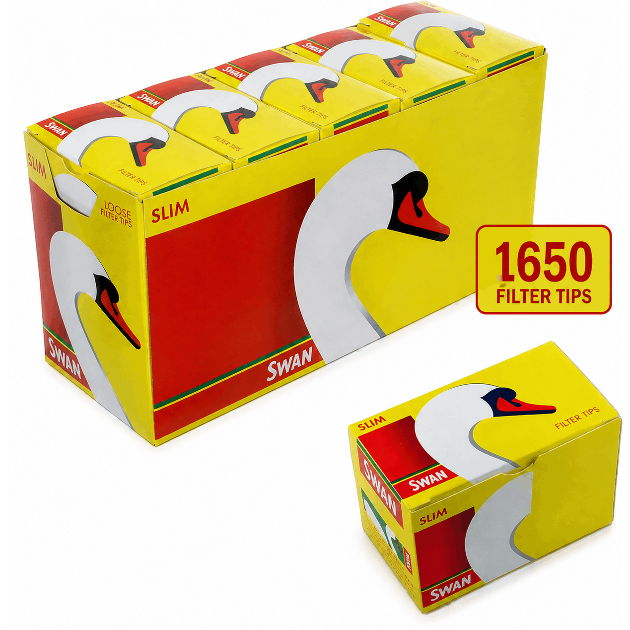 swan slimline filter tips 10 boxes 1650 filter tips
