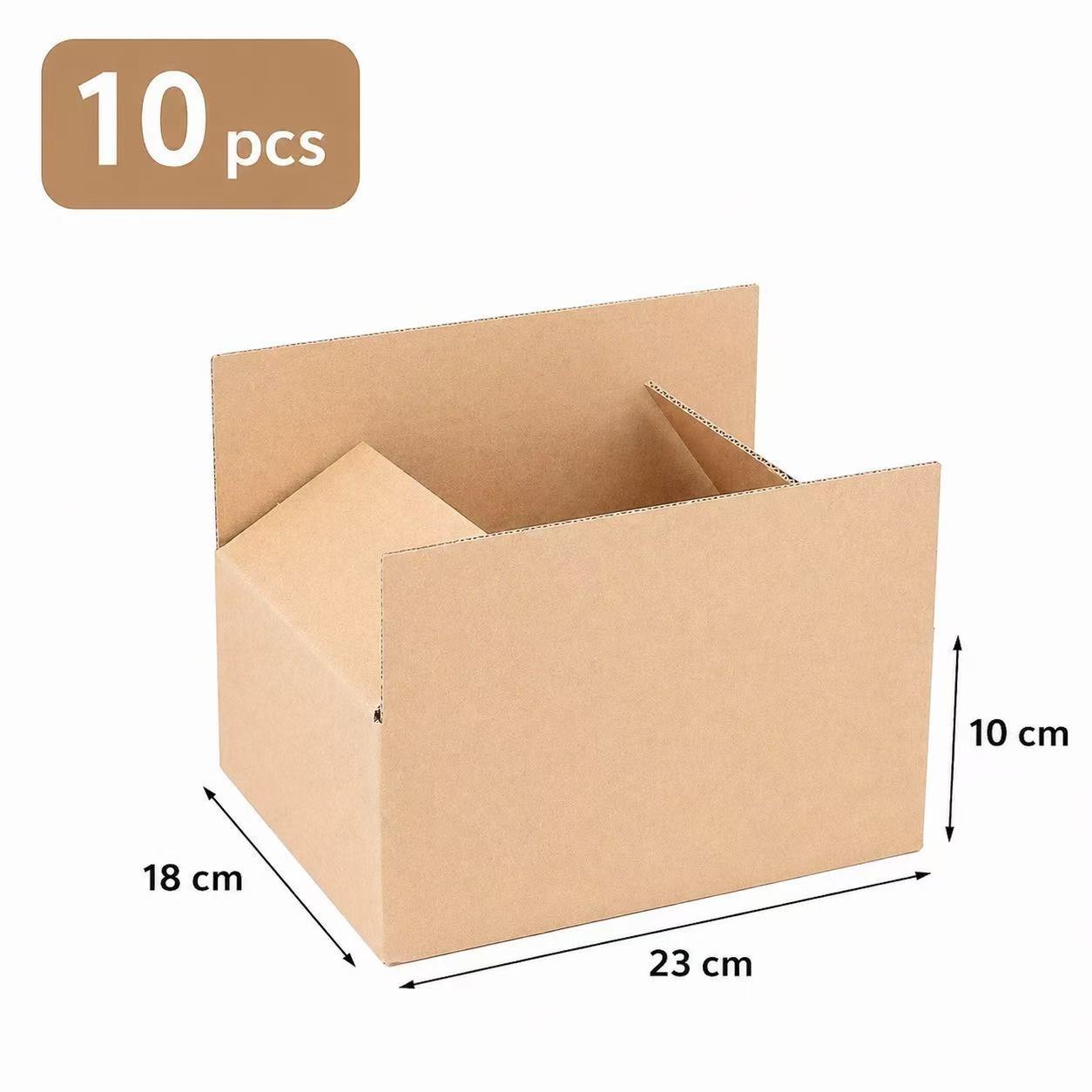 TEMU 10 pezzi Cartone 23�18�10 cm, Scatole Spedizione Resistenti, Scatole Imballaggio per Pacchi, Trasloco, Spedizioni , per Imballaggio