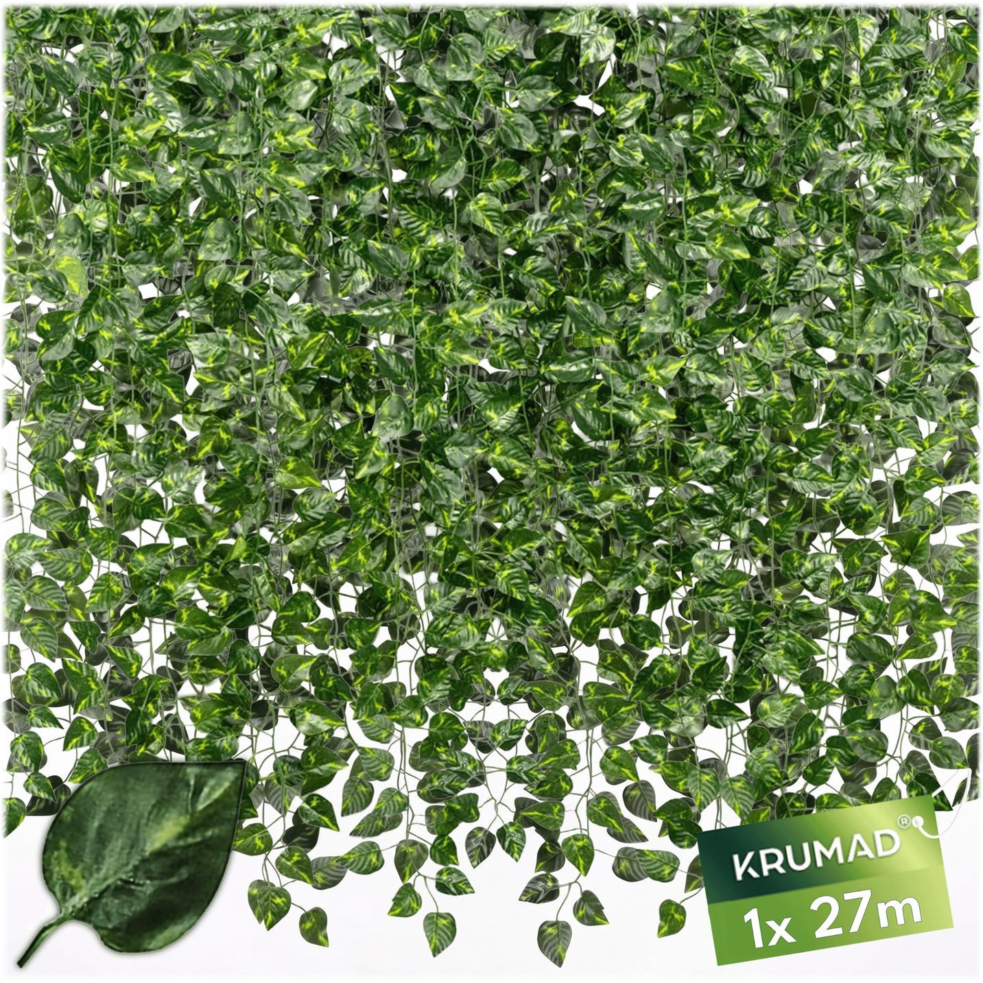 Artificial Ivy Garland 12 Pieces, Ivy Vine Artificial Plant 27.5 M, Decorative Plant Garland For Wall, Balcony, Garden, Wedding, And Room Decoration