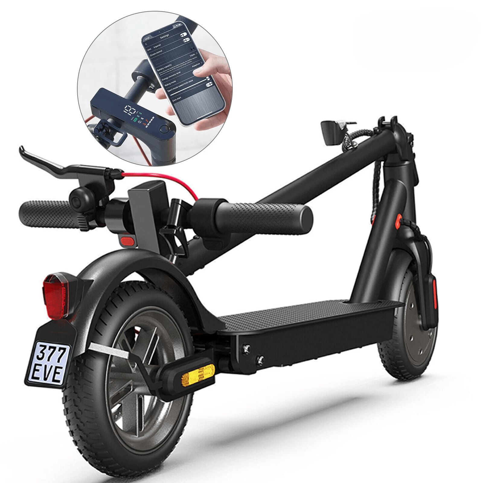 E-shop E Scooter mit Straßenzulassung, 350W Elektroroller mit ABE, Faltbar E-Scooter, 20KM/h, 36V 7.5AH Akku, 30 km Reichweite