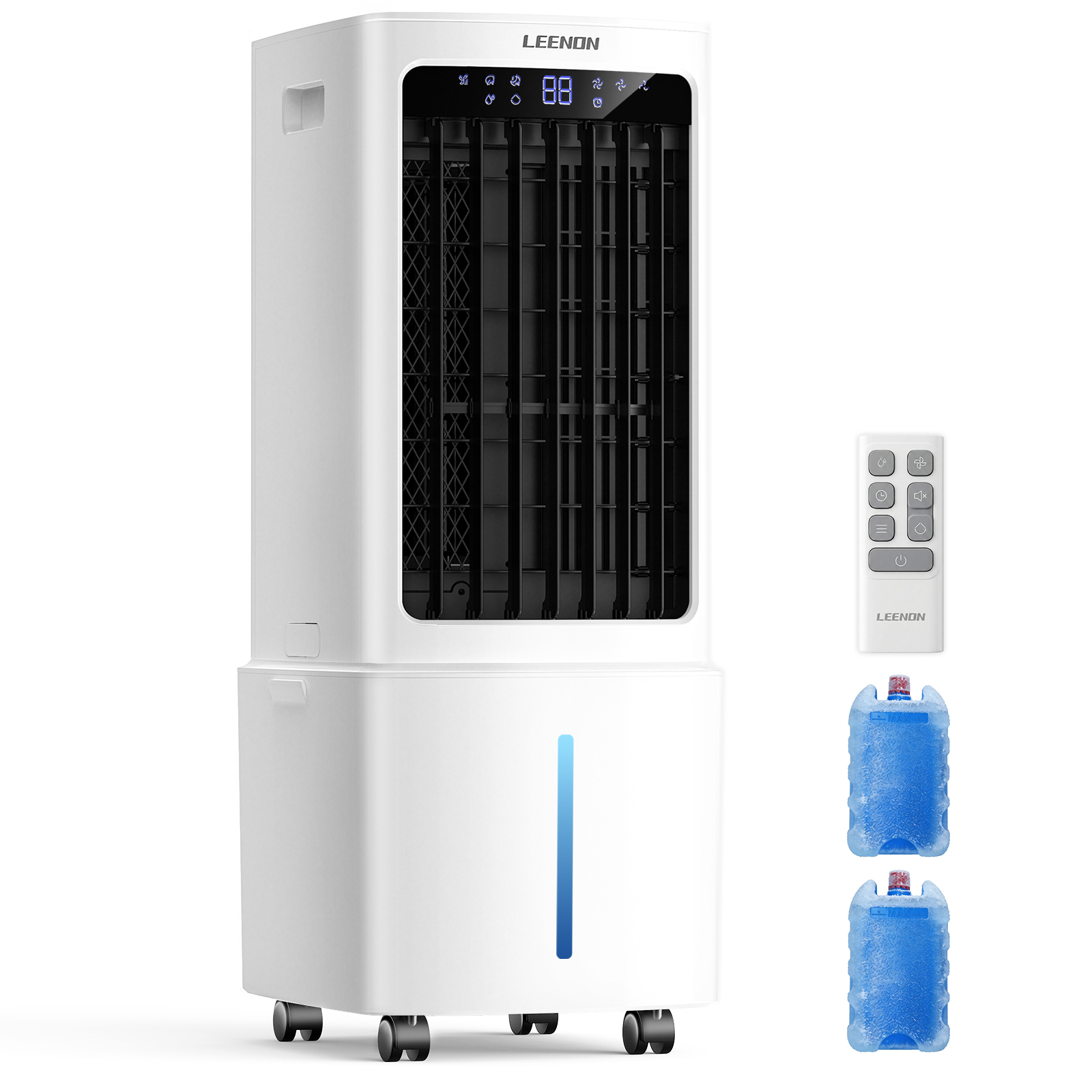   portable   air conditioner   cooler humidifier with evaporative fan 9 liter water tank 1 12 hours timer three wind   65   saving   air conditioner suitable for home offices
