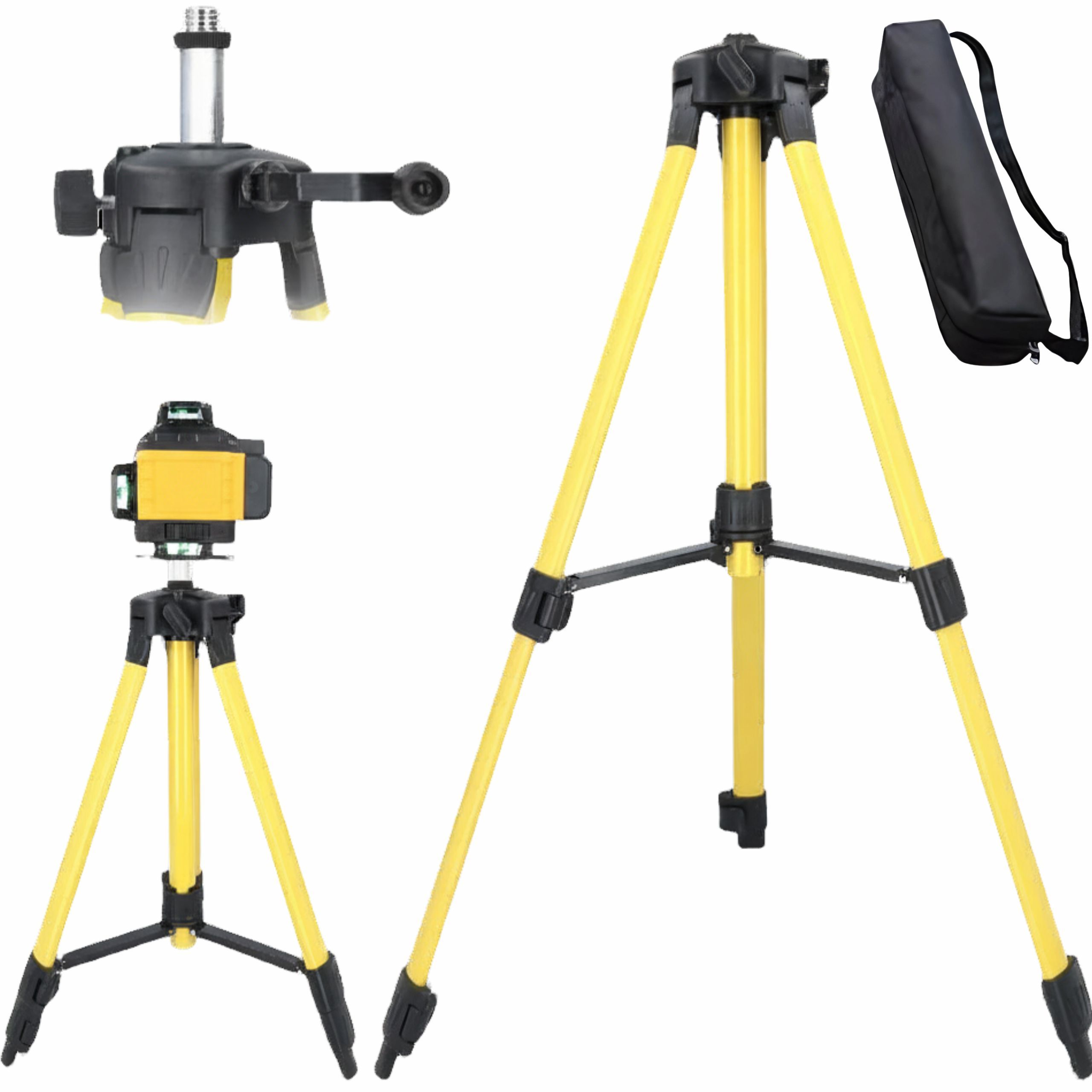 TEMU Adjustable Metal Laser Level Tripod, No , Height Adjustable, Telescopic Tripod For Construction And Measurement